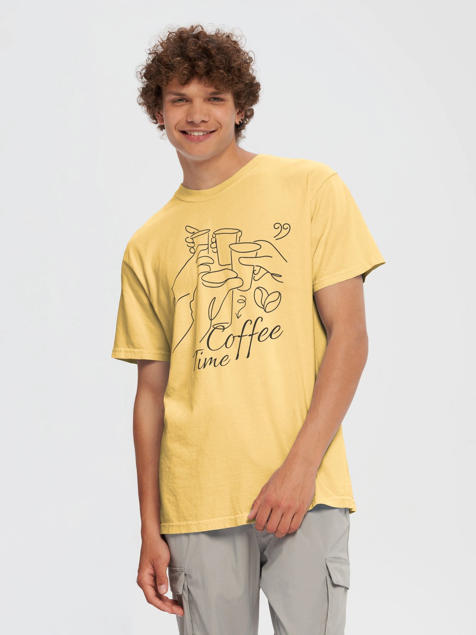 Coffee Time Line Art Tee product image (34)