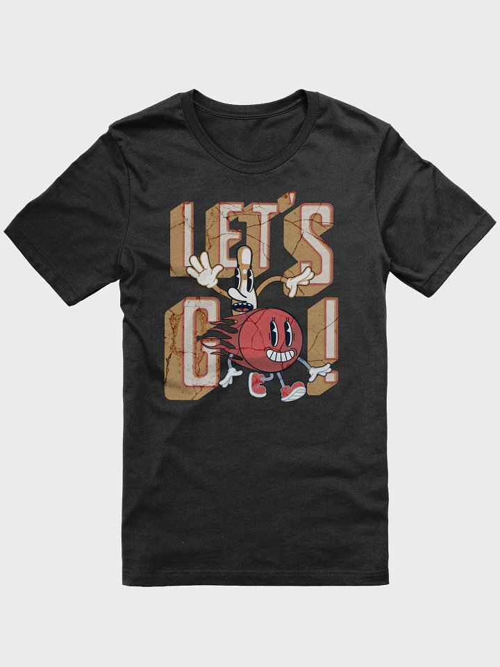 Lets Go Mascot Bowling Energetic Animated T-Shirt product image (1)