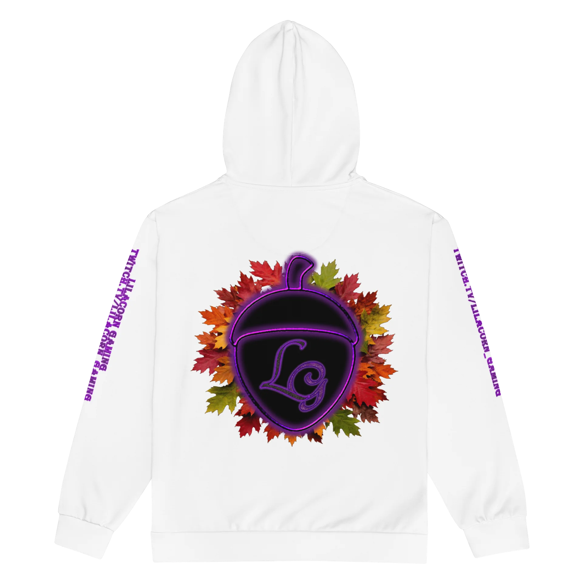 White Unisex Zipper Hoodie product image (2)