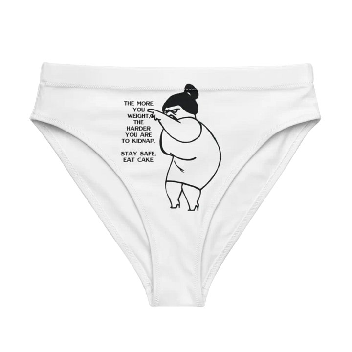 STAY SAFE, EAT CAKE EcoChic High Waist Bikini Bottoms product image (1)
