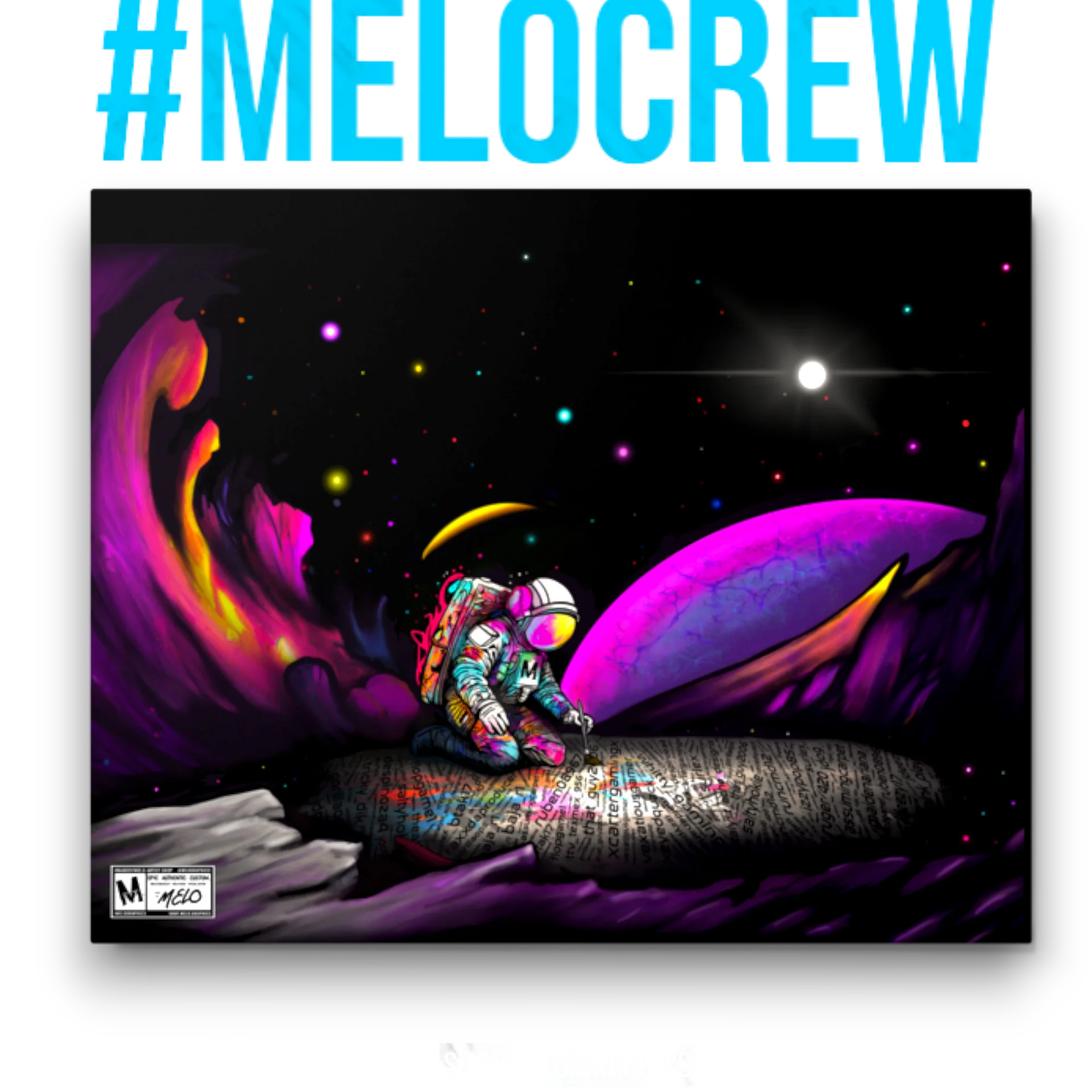 #MELOtober 2023 Personalized MELO CREW Founders - Metal Print | #MadeByMELO product image (2)