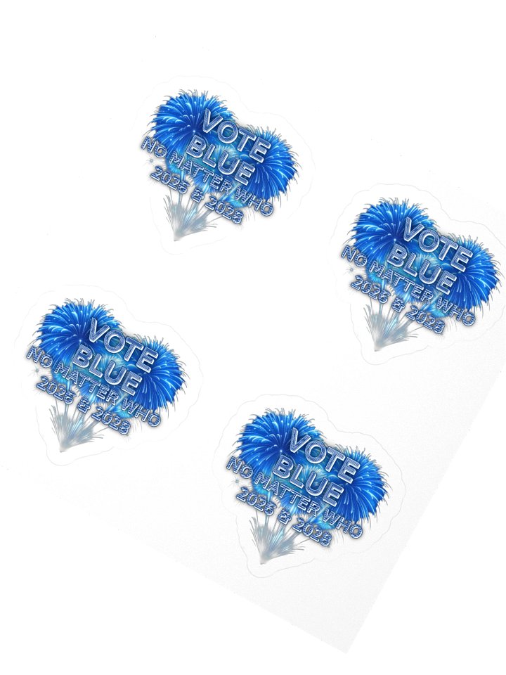 Vote Blue Stickers product image (4)