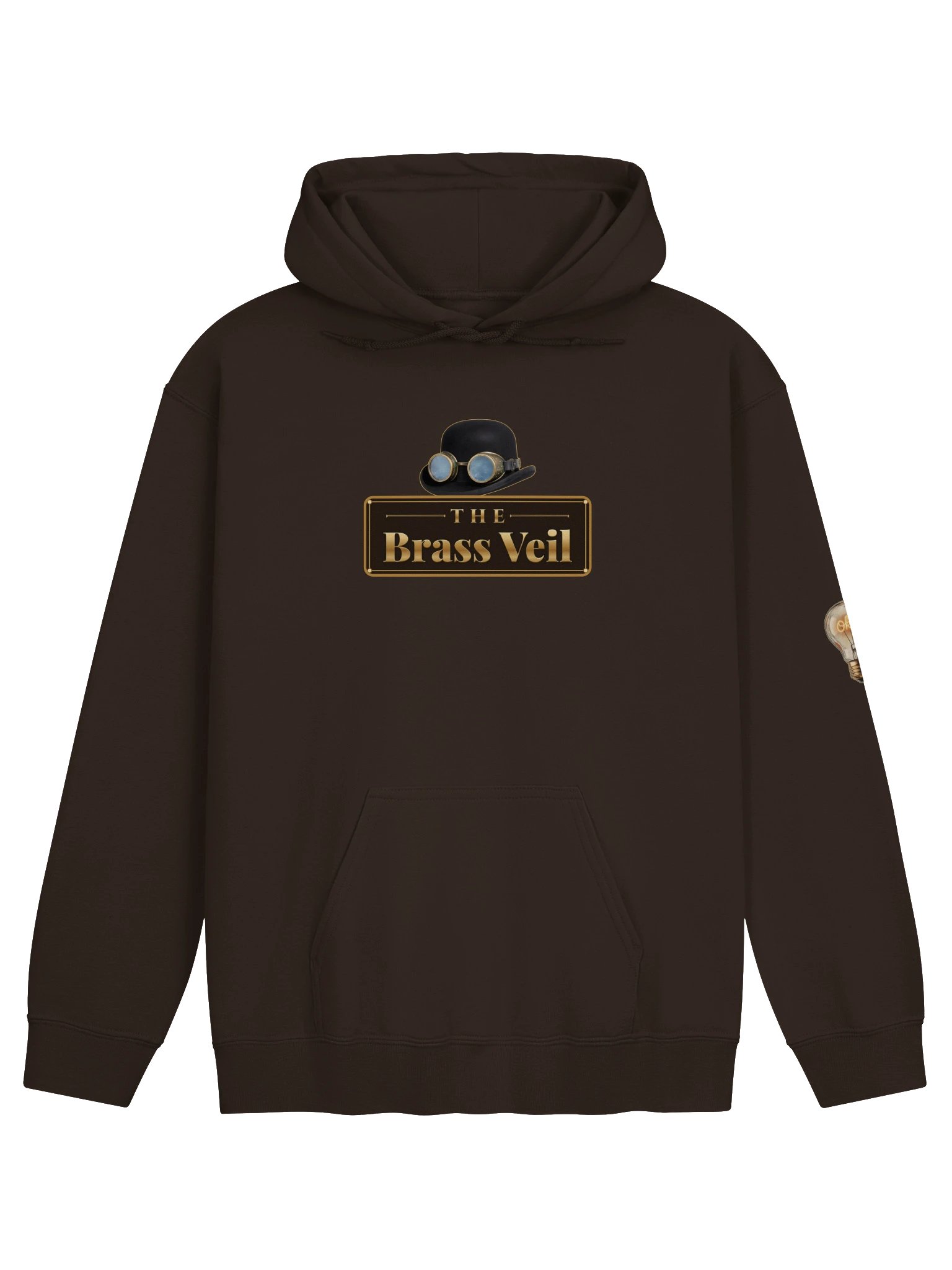 The Brass Veil — Hoodie (Dark Chocolate / Charcoal) product image (1)
