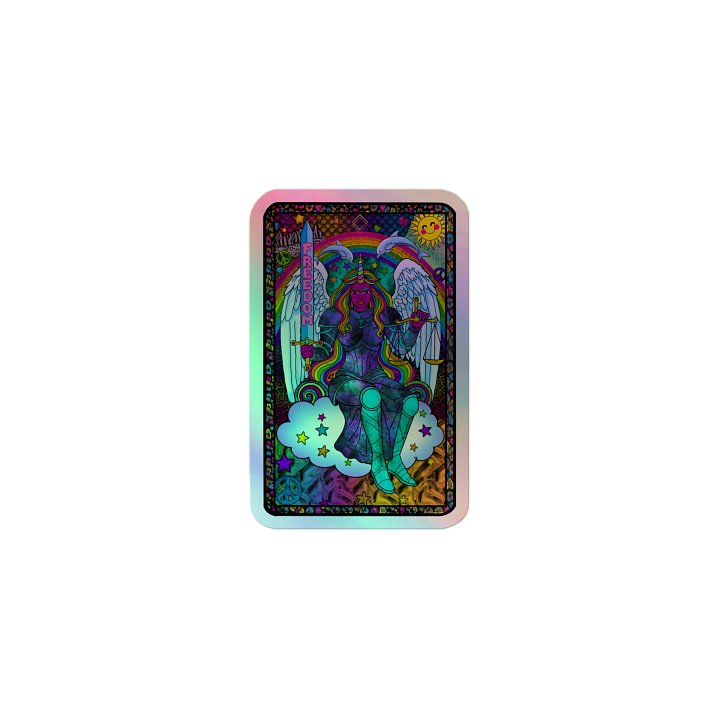 Freedom and Justice Holographic Sticker product image (1)