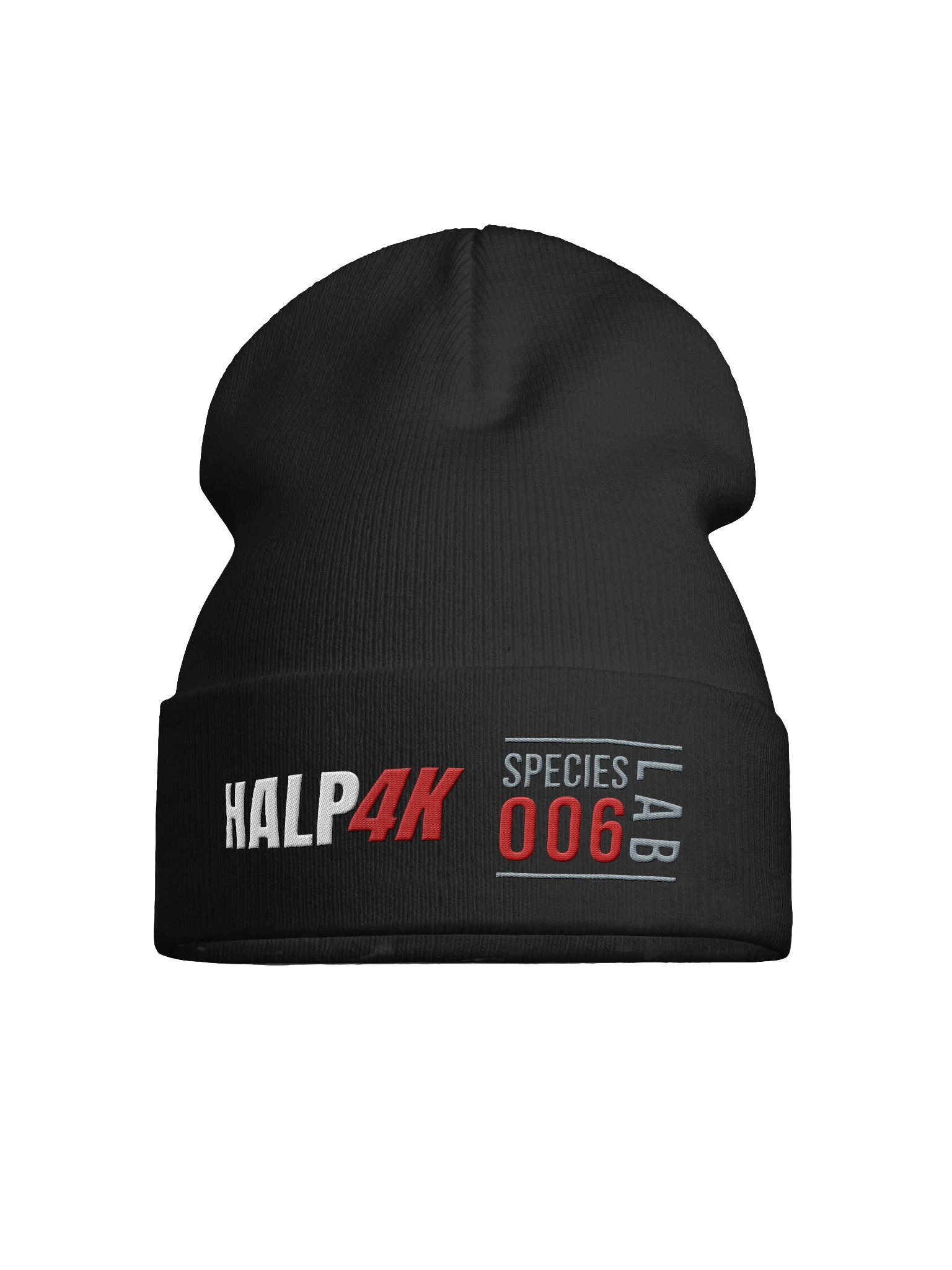 Gorro HALP4K Species Lab 006 – Bordado Negro product image (1)