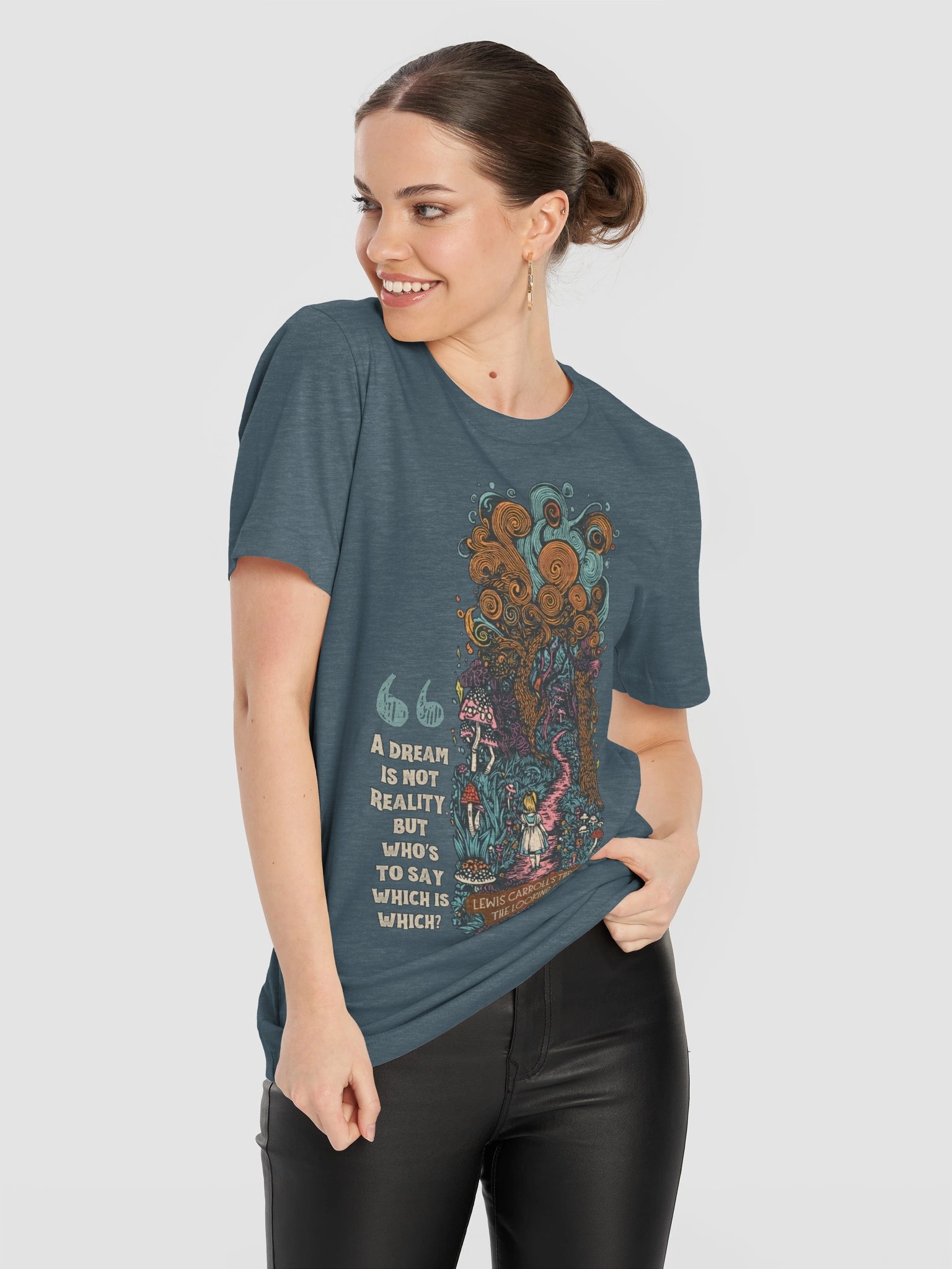 Wonderland Dream Shirt, Through the Looking Glass Tee, Lewis Carroll Quote product image (110)