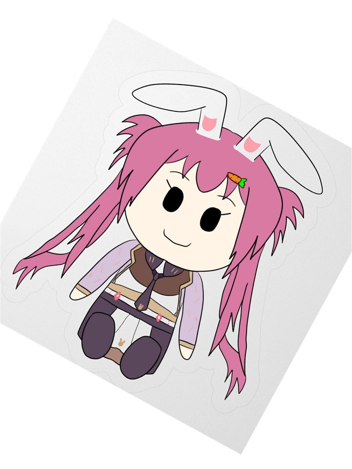 Marketable Plush Cooky Usagida Sticker product image (5)