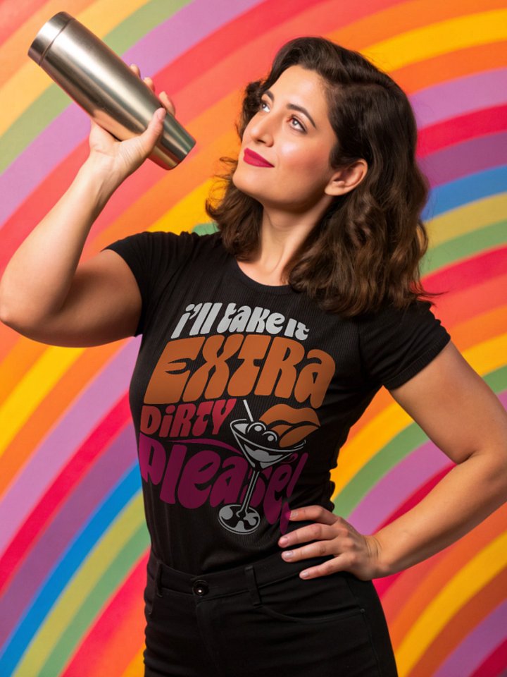 Extra Dirty Martini Lips Women's Tee product image (1)