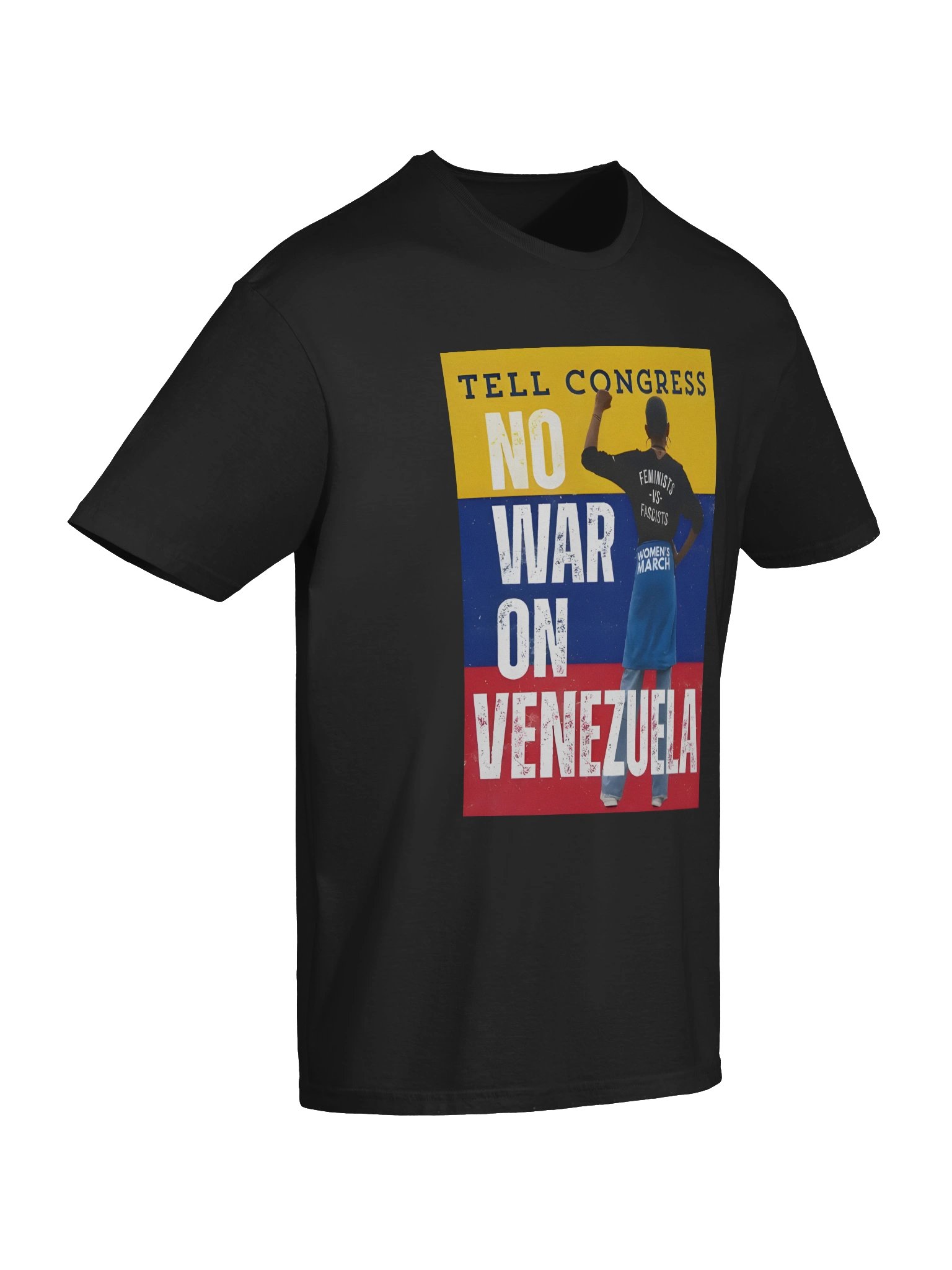 Tell Congress No War on Venezuela Shirt – Bold Anti-War Political Statement Viral product image (7)