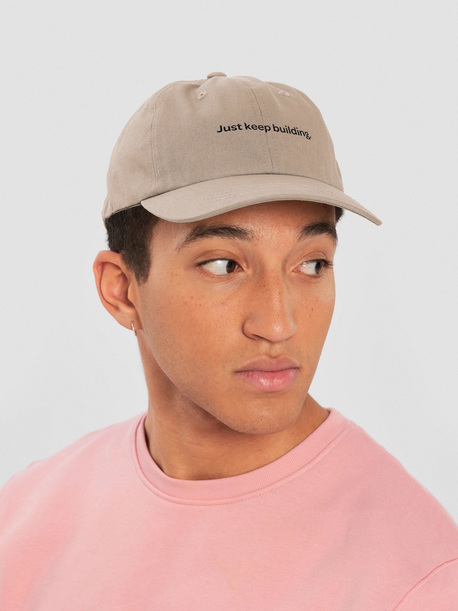 Just keep building - Dad Hat - DAM IT product image (6)