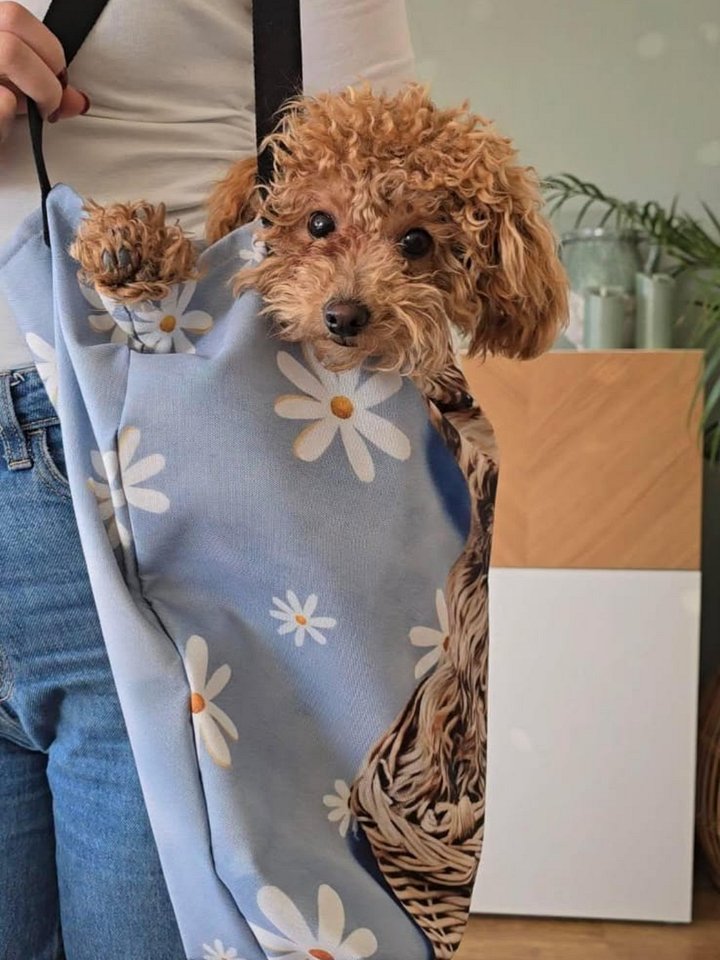 BEAU, ISA & EVI💙 / LARGE TOTE BAG WITH POCKET & ALL-OVER PRINT product image (2)