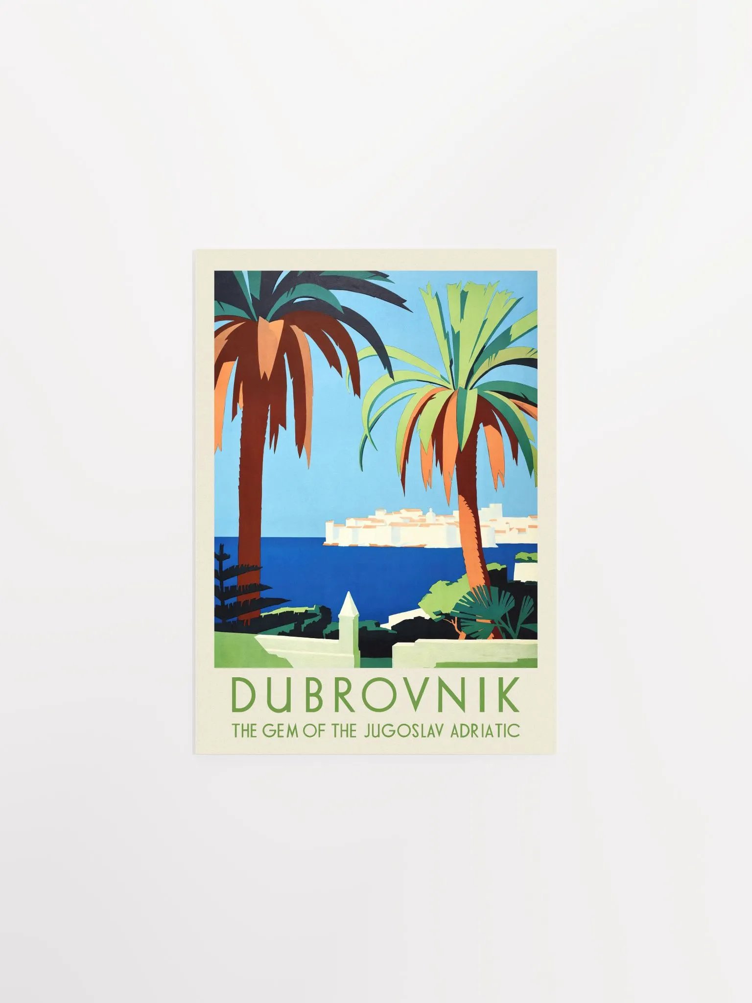 Dubrovnik, Yugoslavia. The Gem of the Jugoslav Adriatic, 1930s — retro vintage travel poster product image (6)
