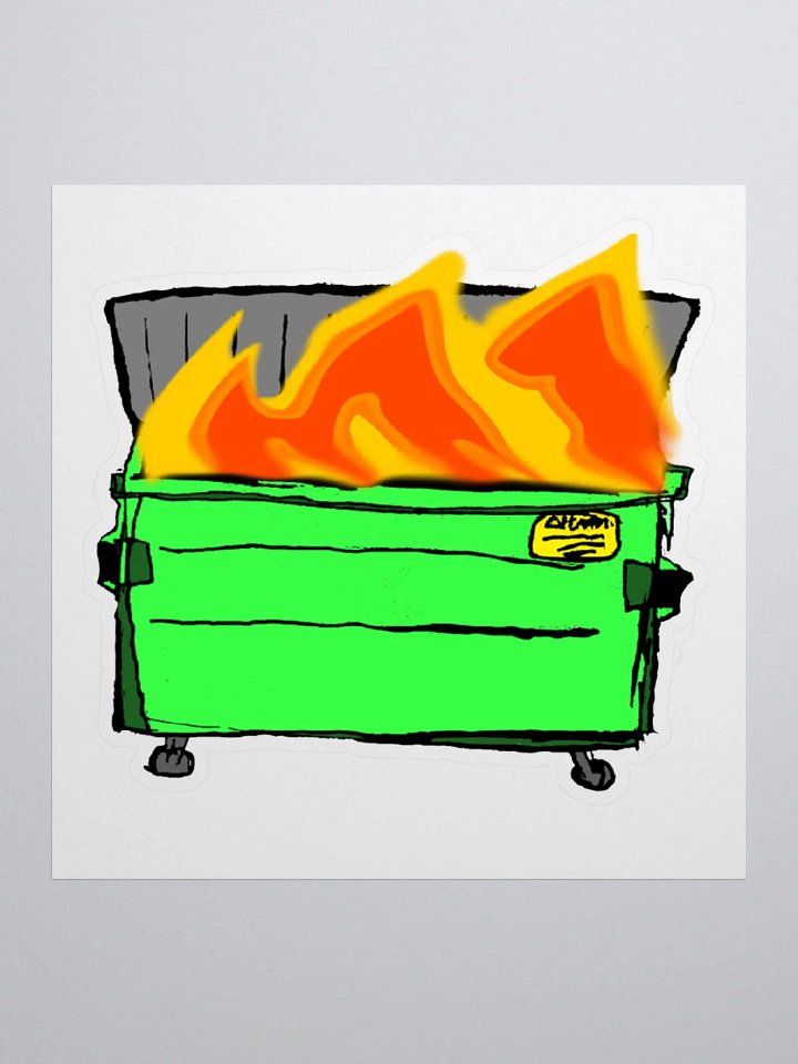 Dumpster Fire Sticker product image (1)