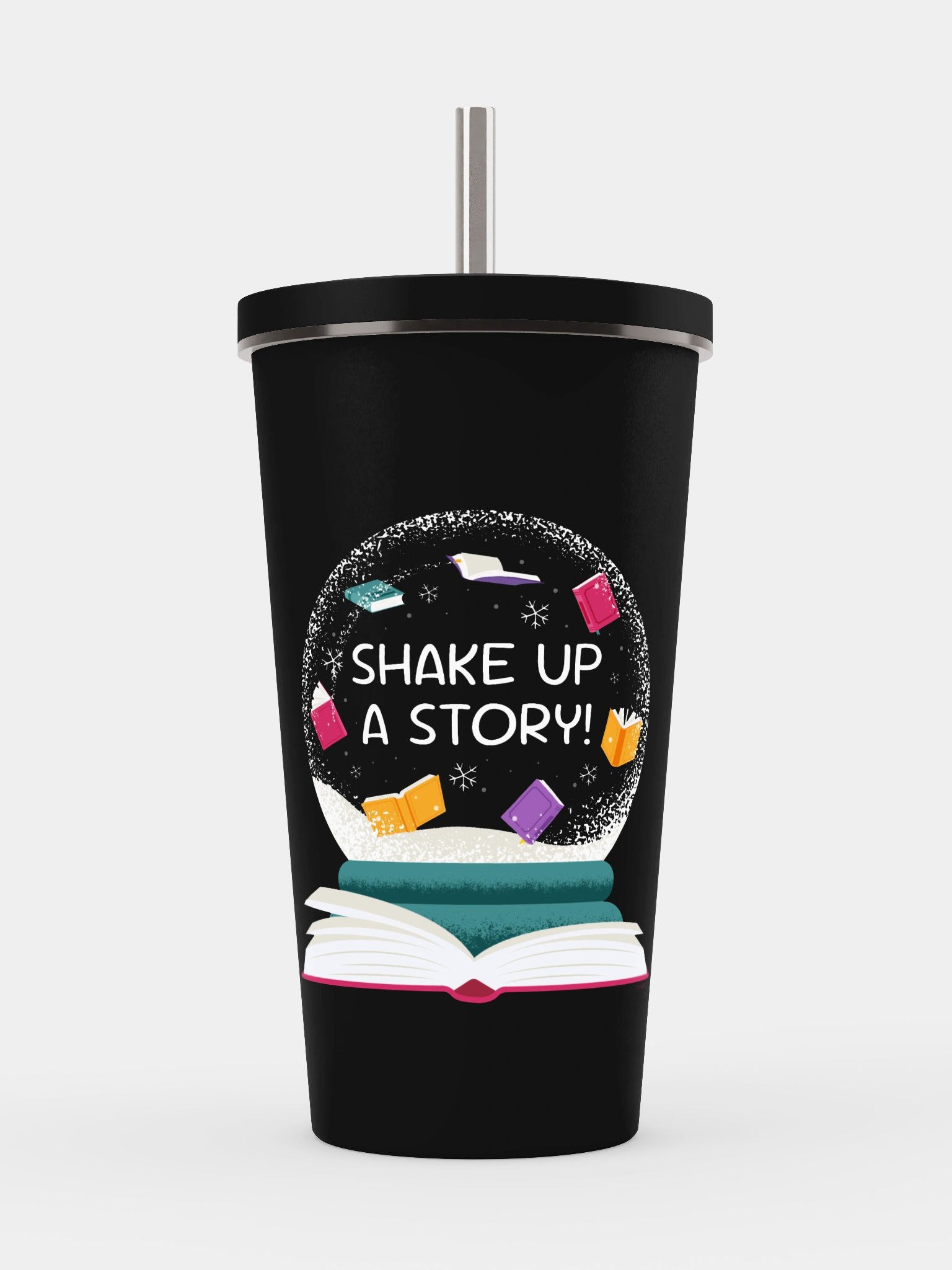 Shake Up a Story! Insulated Tumbler with a Straw product image (2)