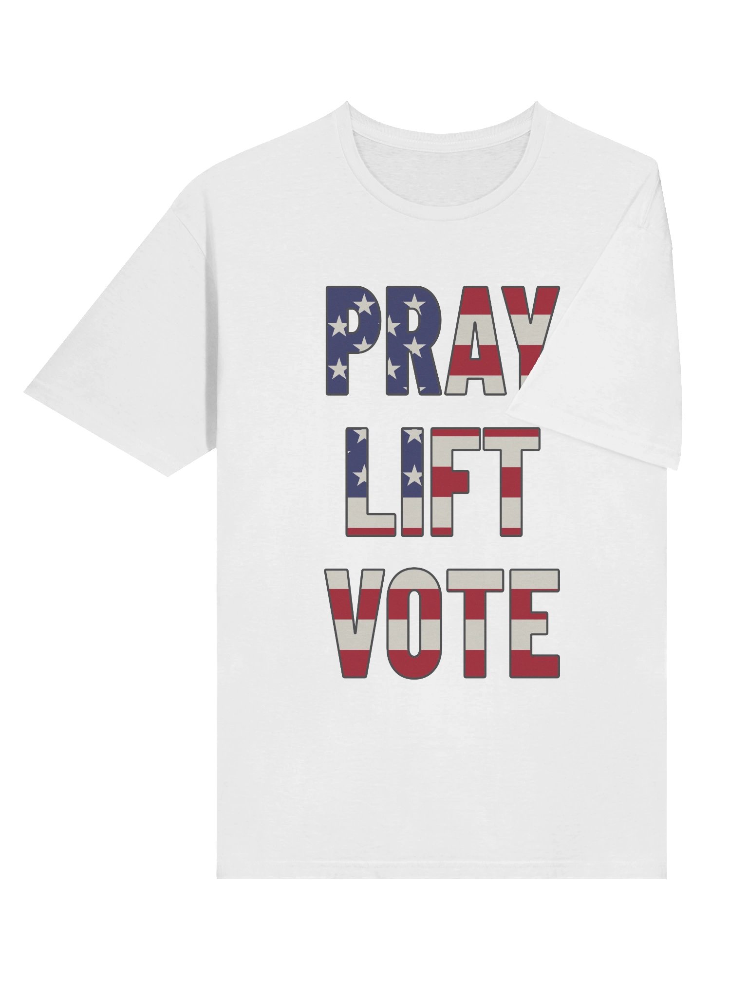 PATRIOTIC Pray Lift Vote Tee product image (6)