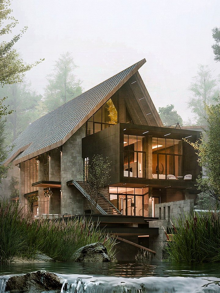 A Frame House 068 - Drawings\Blueprints CAD + PDF - Metric + Imperial product image (1)