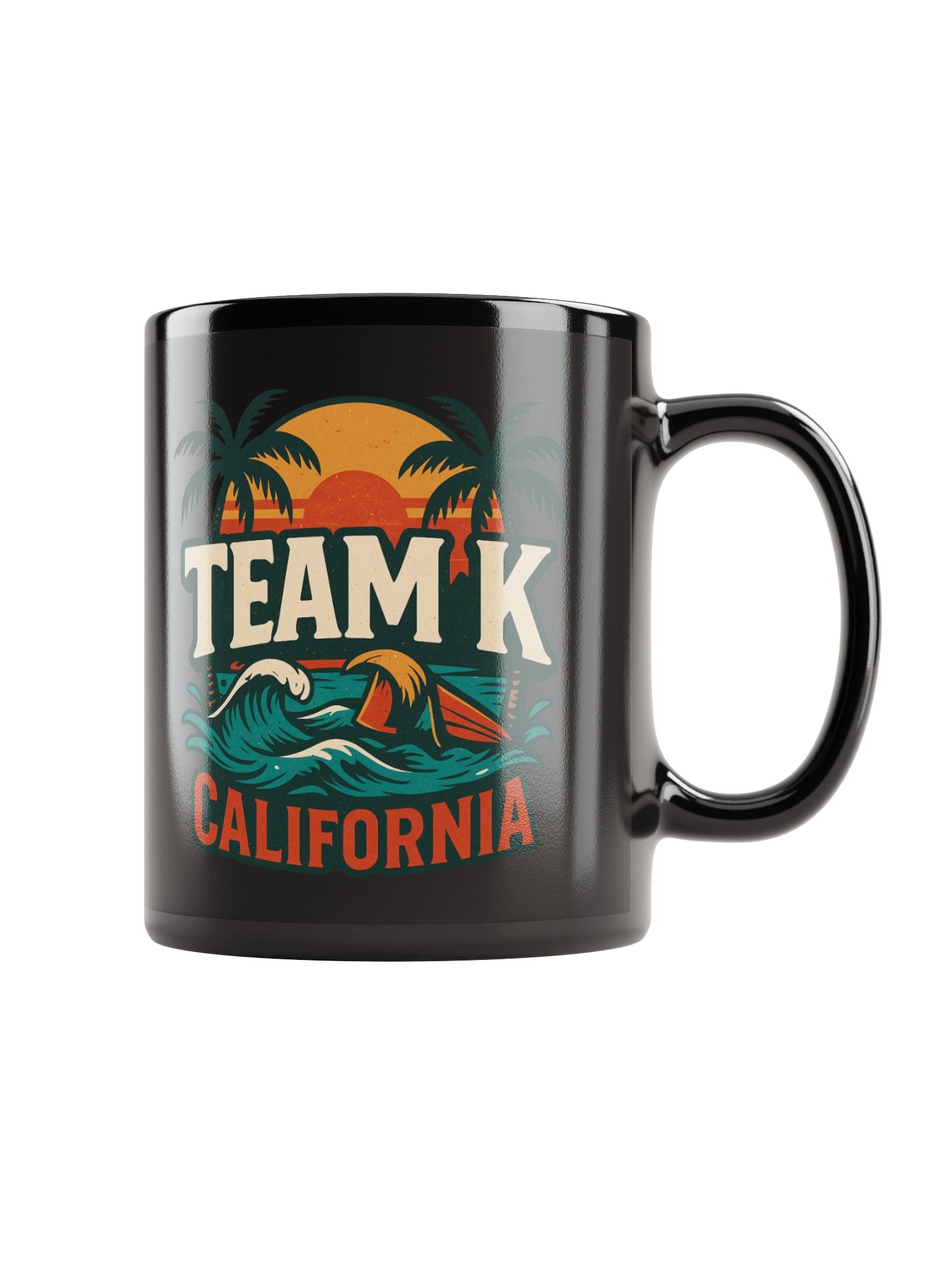 TEAM K CALIFORNIA Black Mug product image (2)