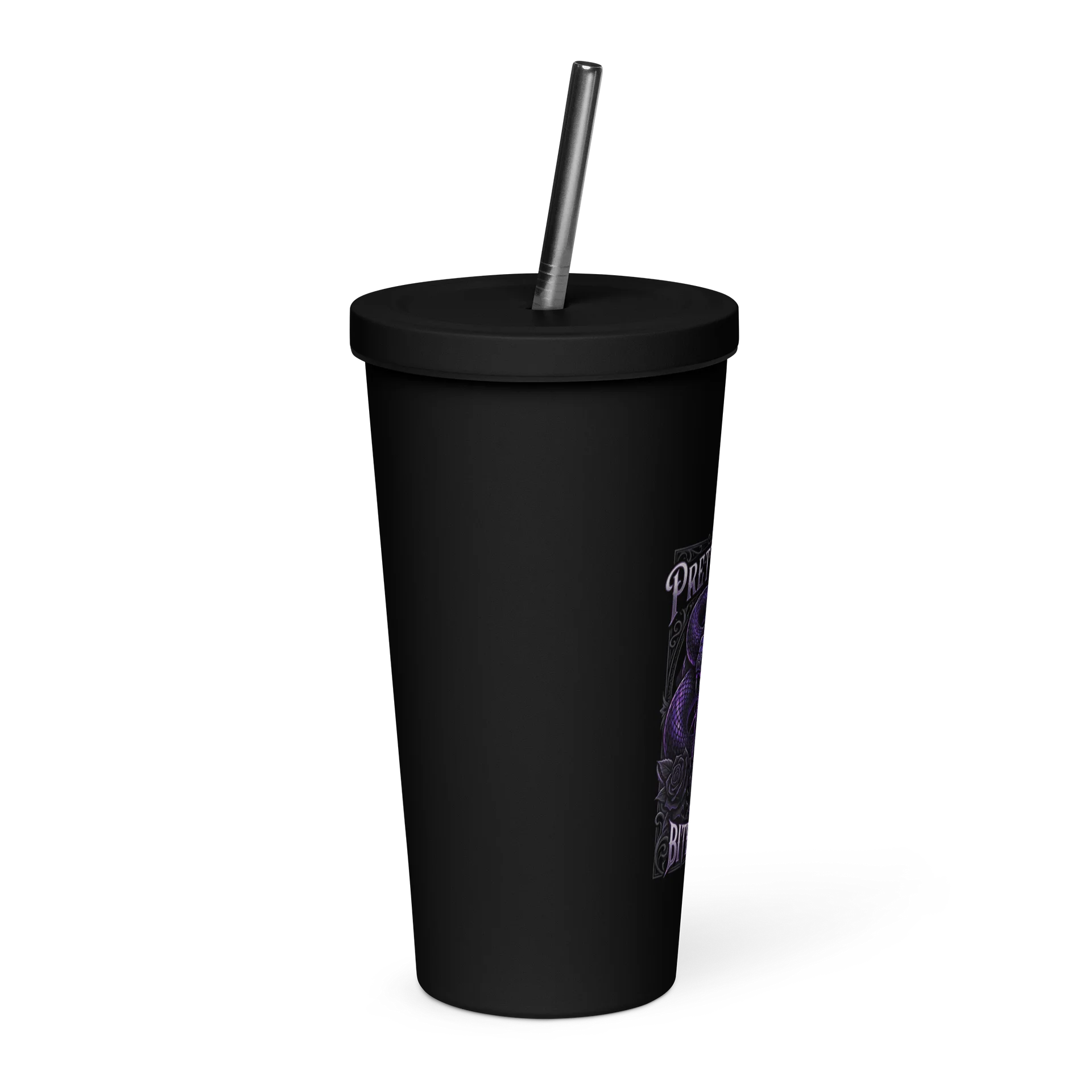 Pretty Things Bite Back — Coiled Purple Snake Tumbler product image (4)