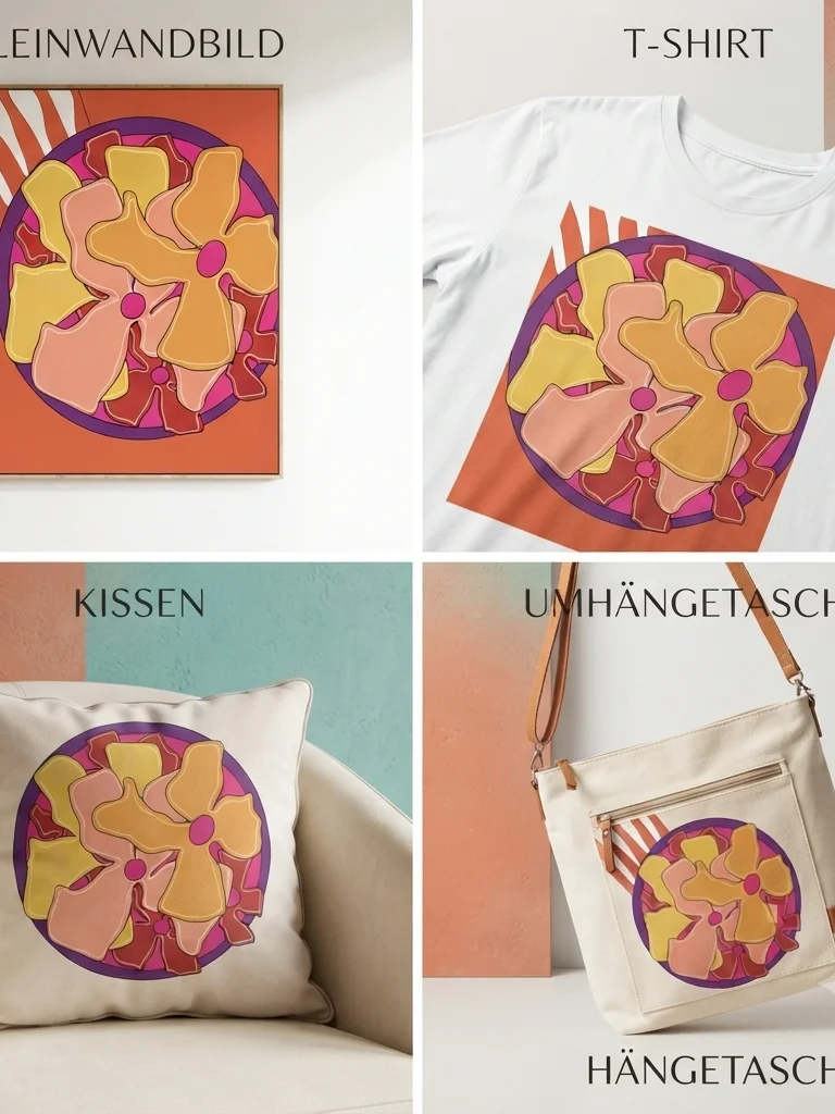 Abstract floral art product image (4)