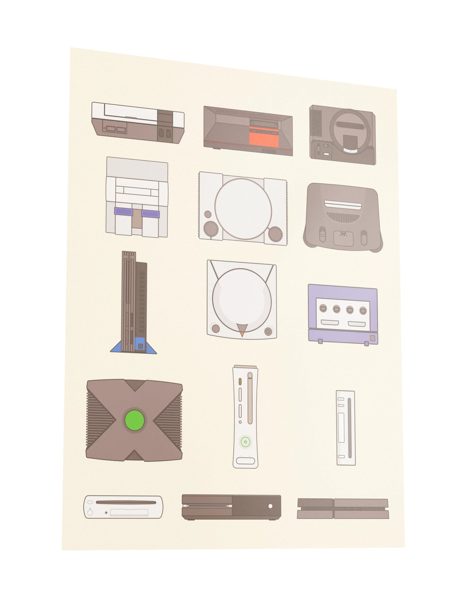 Retro Consoles (Beige) [3x4] product image (3)