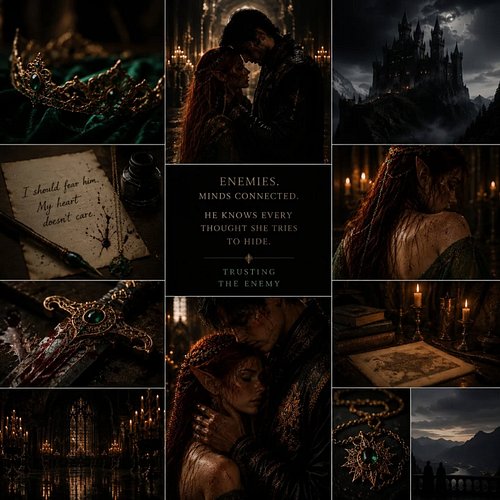 the vibes of my dark fantasy romance ✨

mentally linked enemies in a gothic fantasy empire 🖤

#Romantasy #DarkFantasy #Fantas...