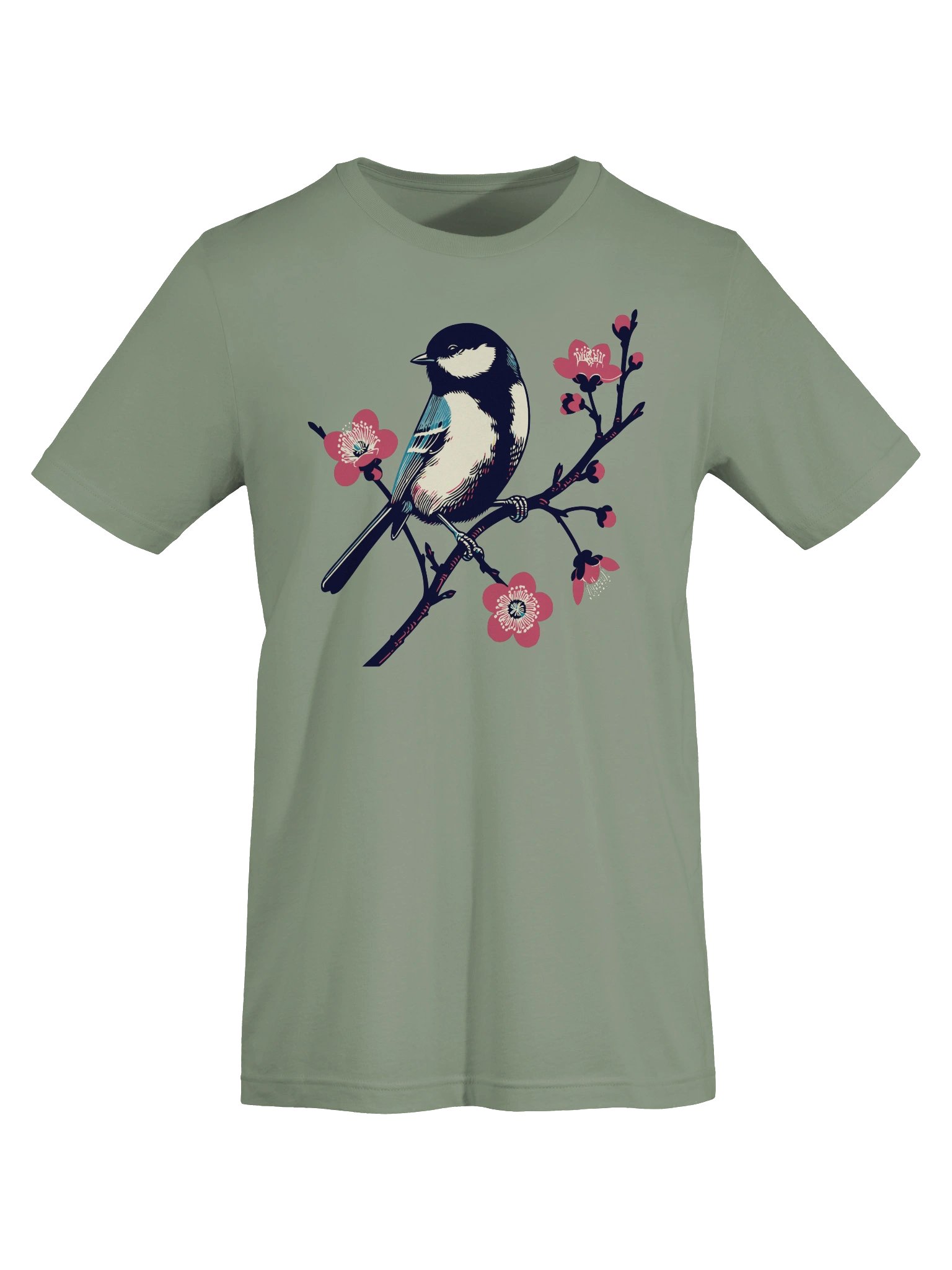 Chickadee with Blossoms T-shirt product image (7)