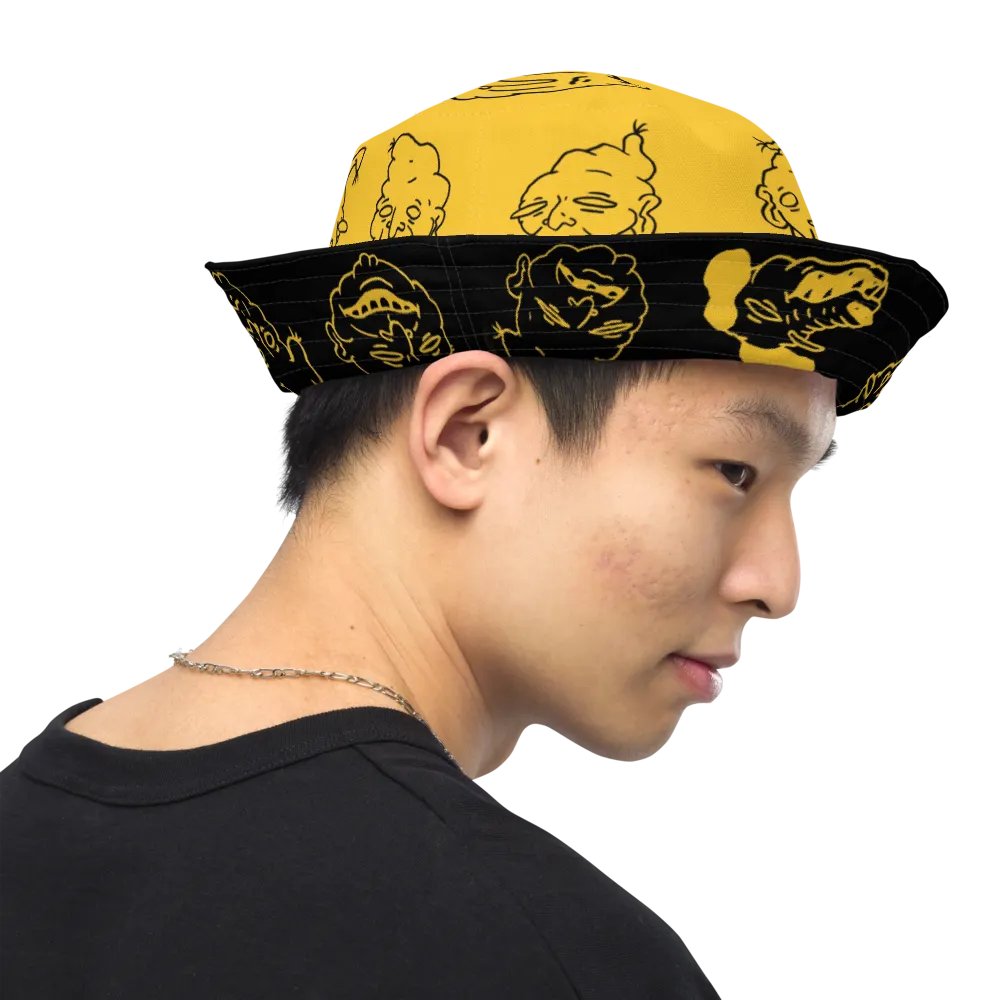 DOODLE BUCKET (YELLOW REVERSABLE) product image (11)