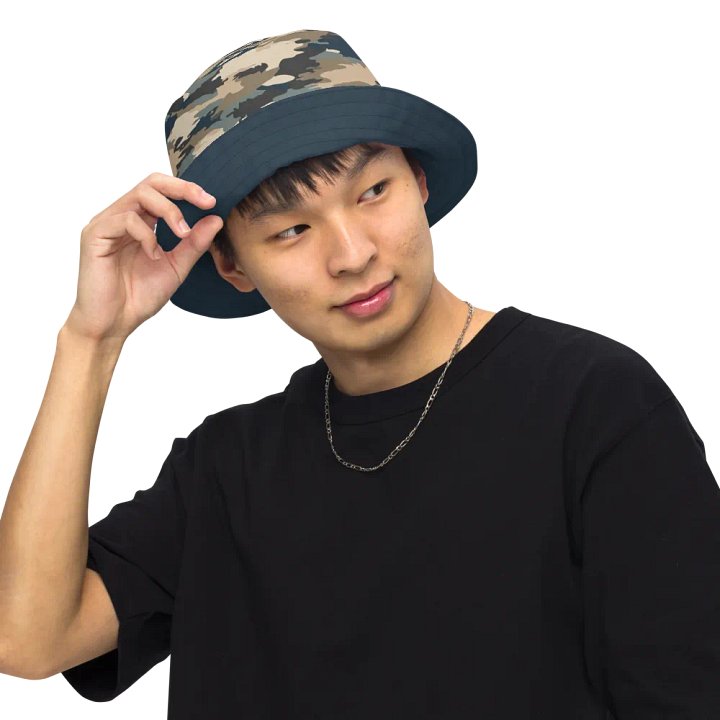 Camouflage Navy Reversible Bucket Hat product image (2)