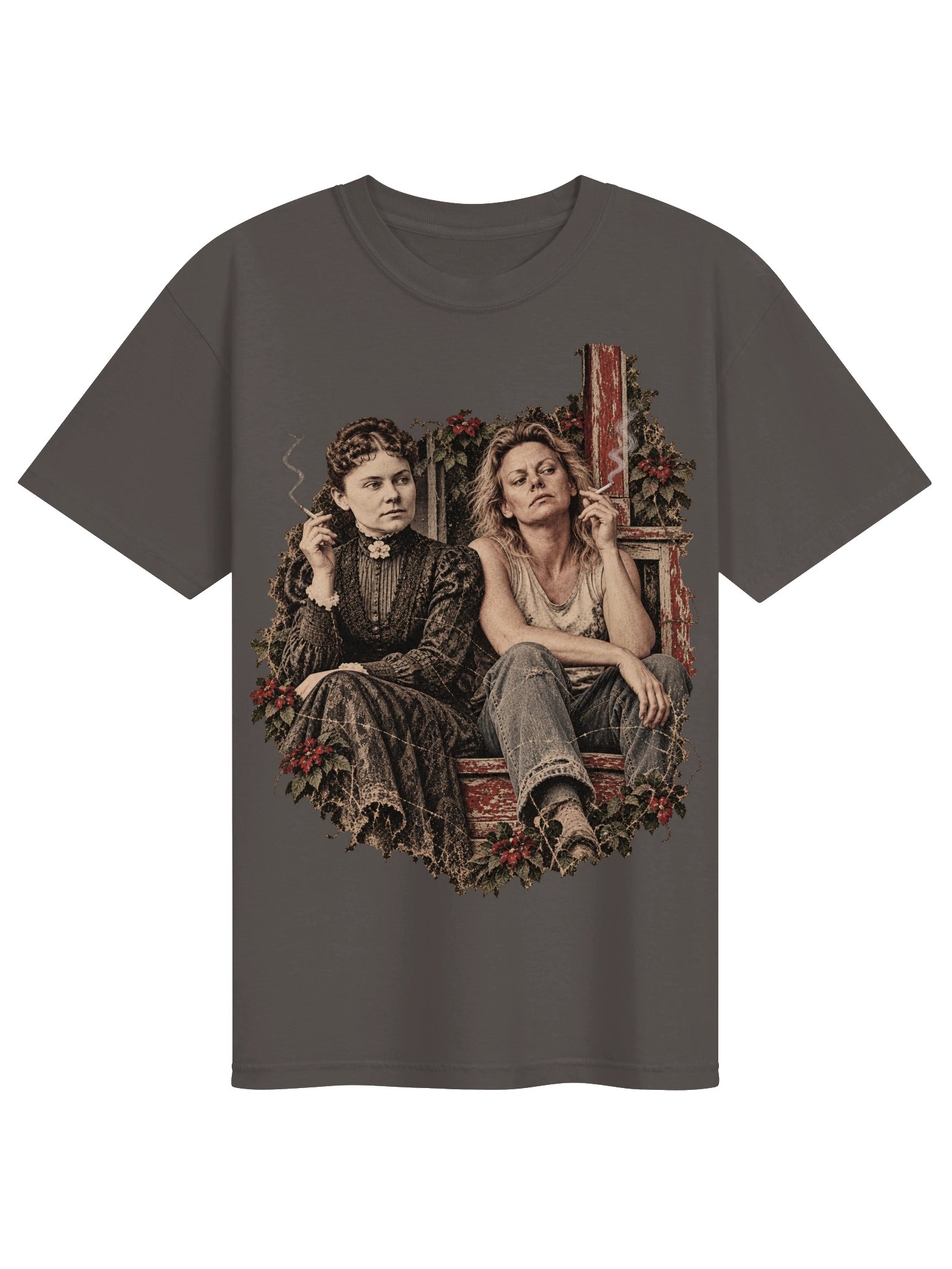 Lizzie Borden & Aileen Wuornos Smoke Break Tee product image (1)