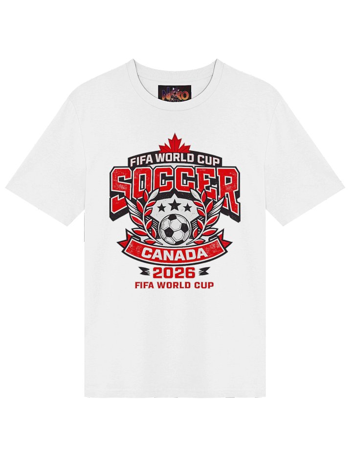 World Cup 2026 Urban Clash Tee 🔴⚽ | Street Soccer Graphic Shirt (Canada Edition) product image (1)