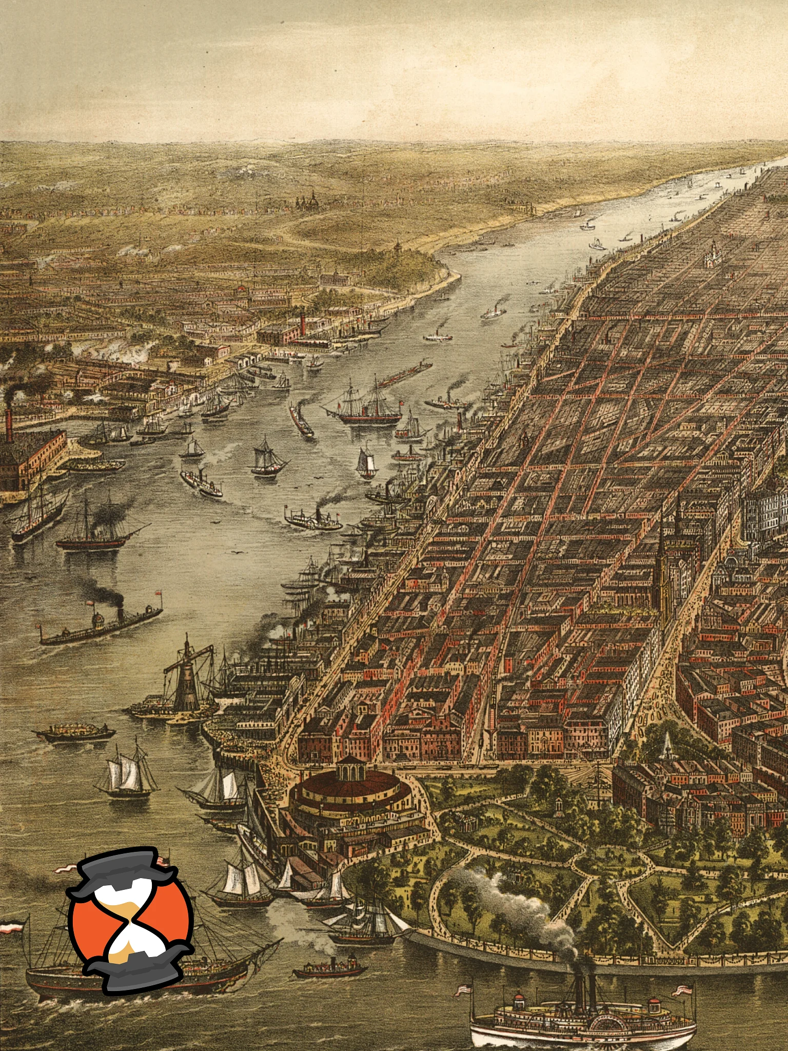 New York City 1873 (Unframed Poster Print) product image (2)