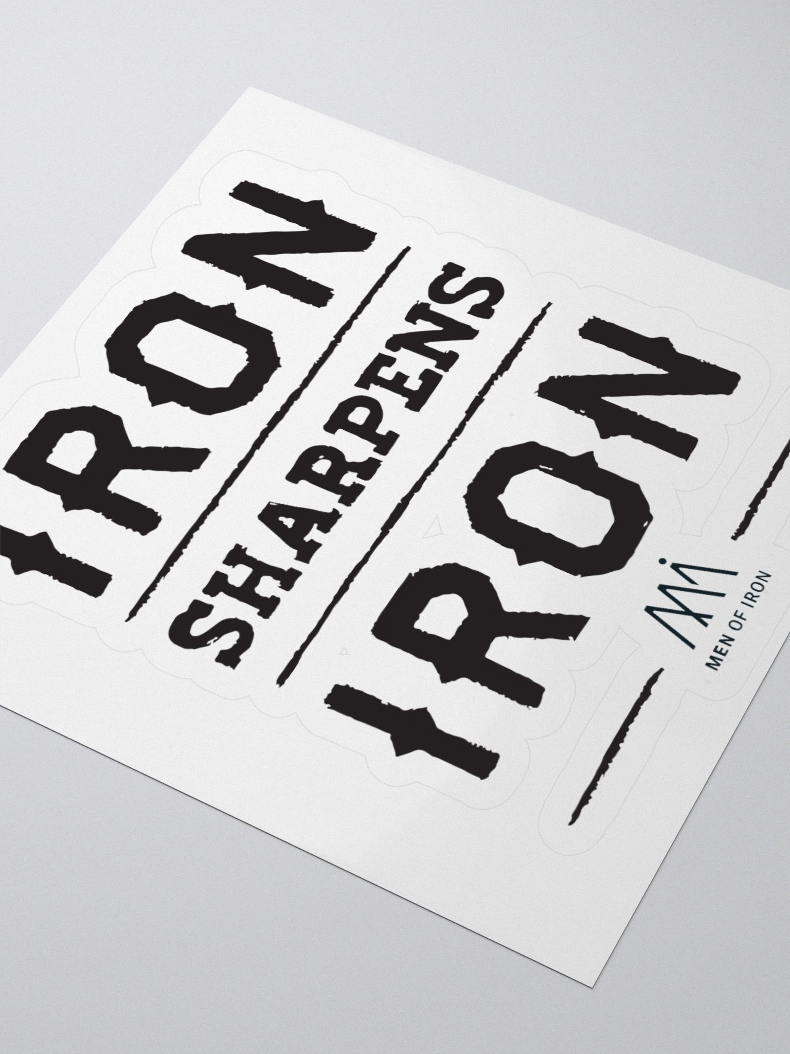Iron Sharpens Iron Custom Cut Stickers product image (8)