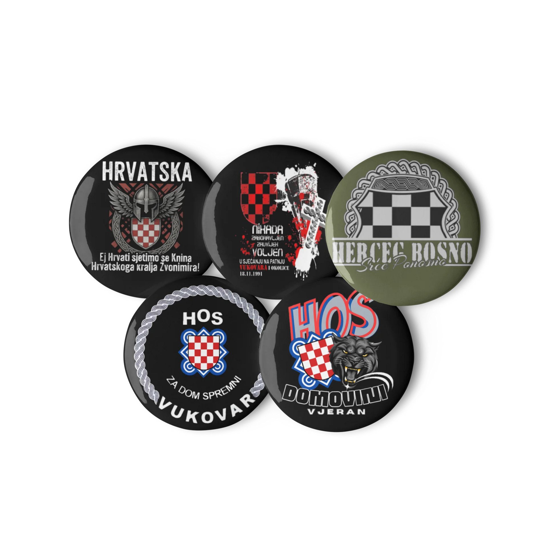 Panther Shield Pin Button Set product image (2)