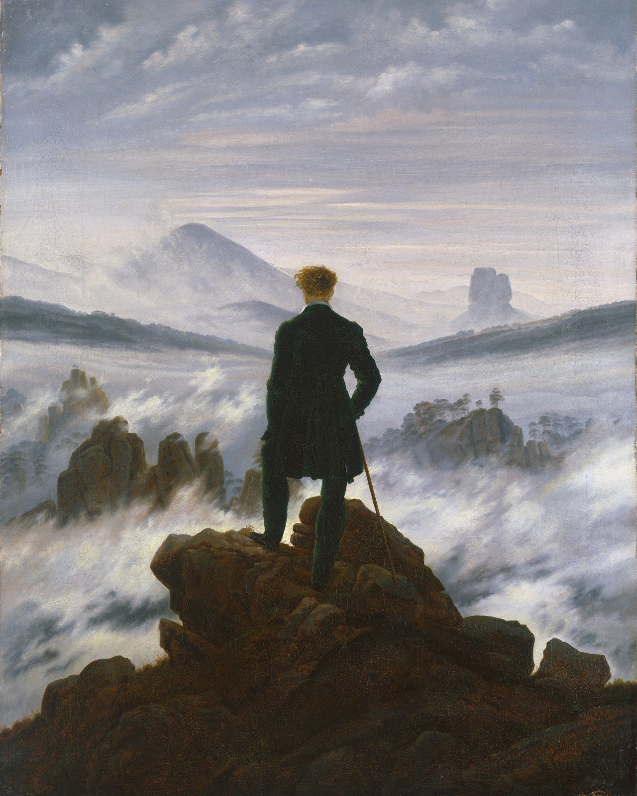 Friedrich, Wanderer above the Sea of Fog — Fine-Art Poster product image (1)