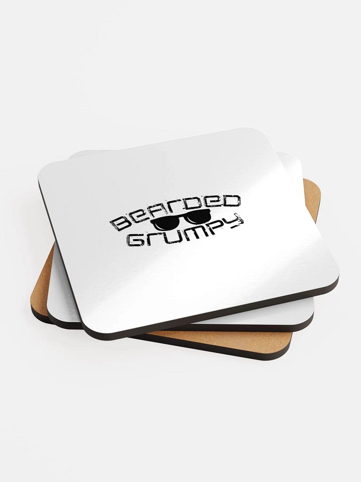 Glossed Cork Coaster - BeardedGrumpy product image (2)