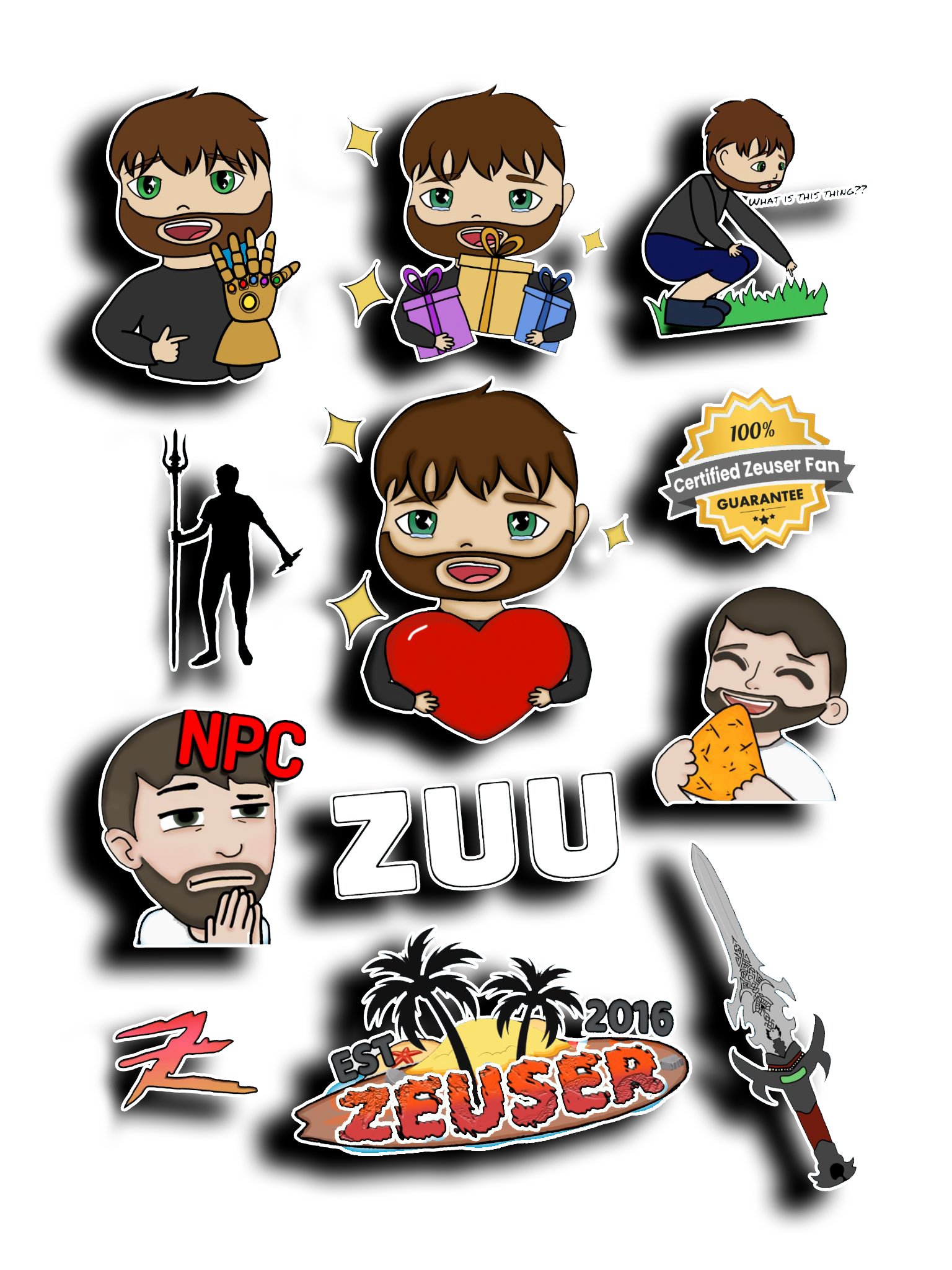 Zeuser Sticker Set product image (1)