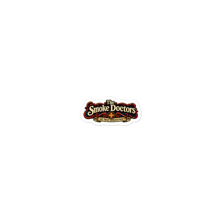 The Smoke Doctors Retro Badge Sticker product image (1)