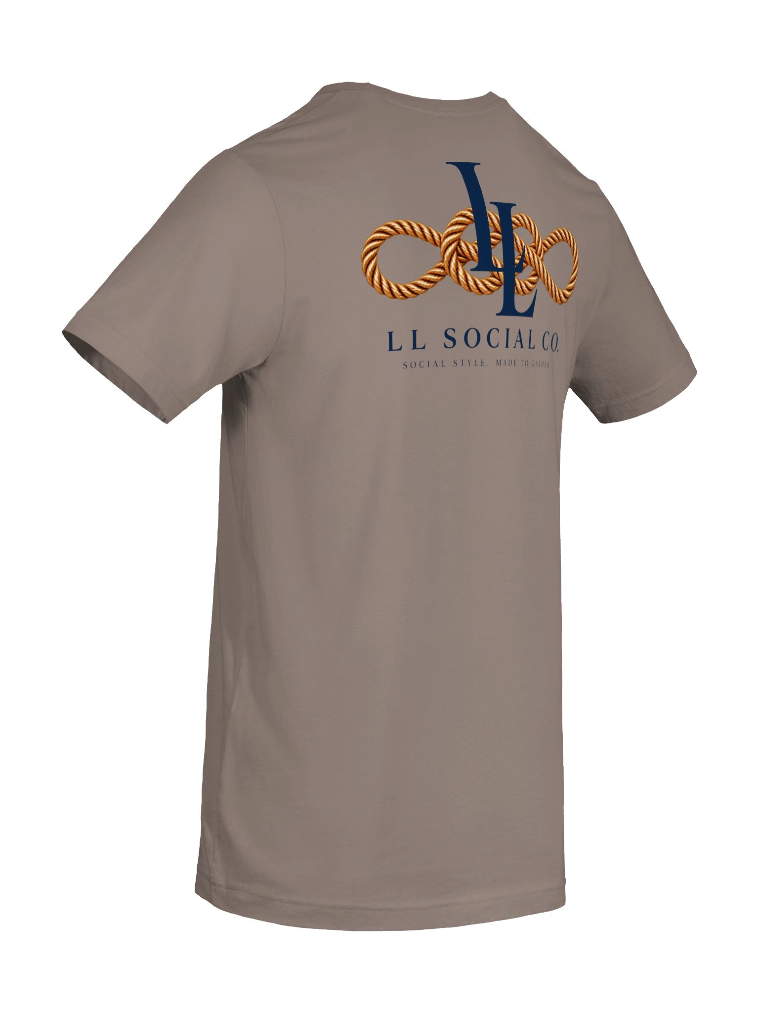 LL Social Co. Carrick Bend Essential Tee — Navy product image (86)