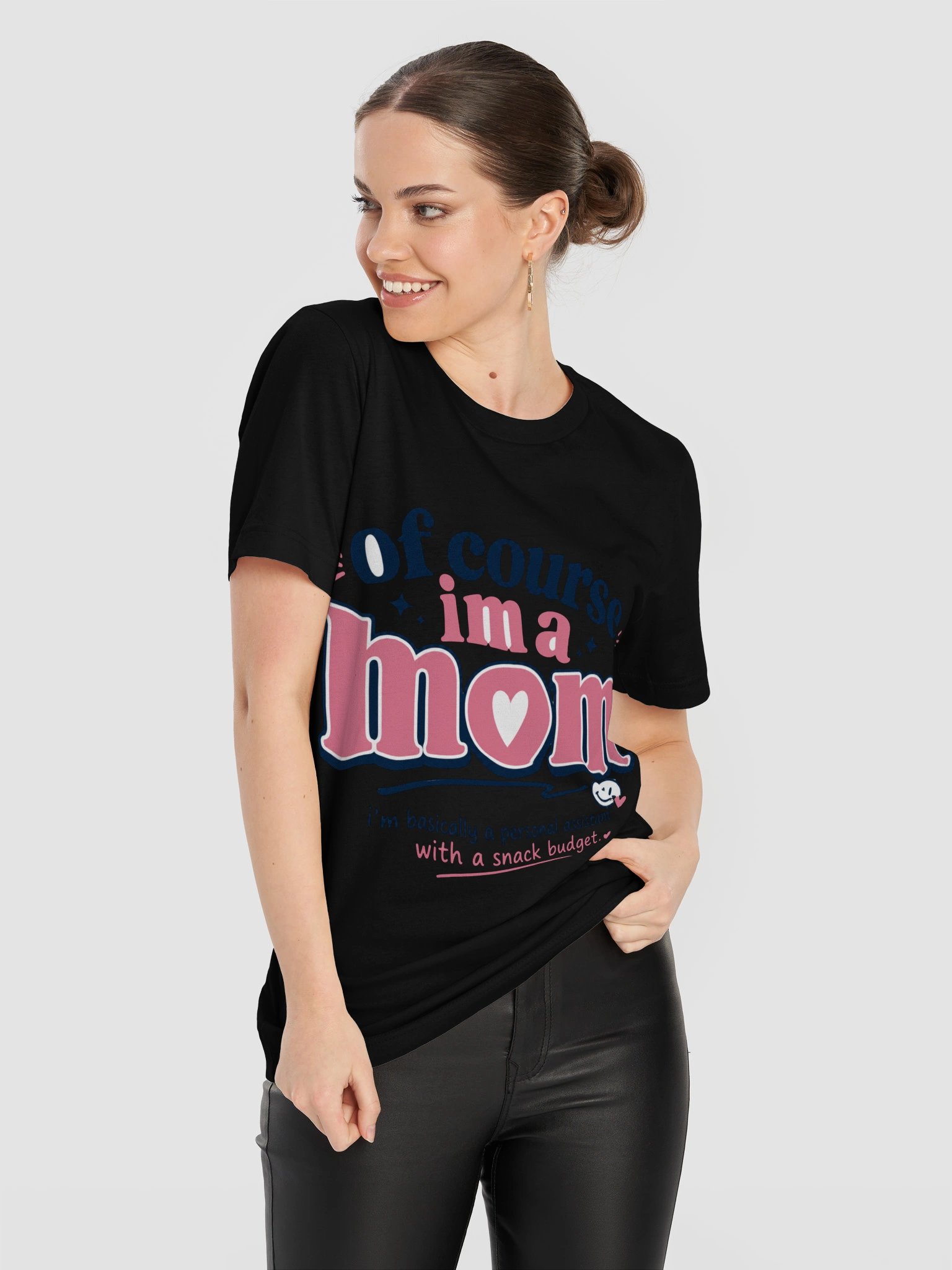 Of Course I’m a Mom Funny Graphic Tee product image (11)