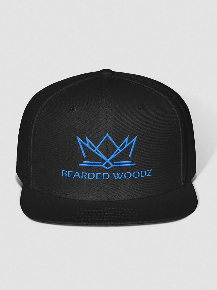 Bearded Woodz Classic Snapback (Aqua/Teal Embroidery) product image (1)