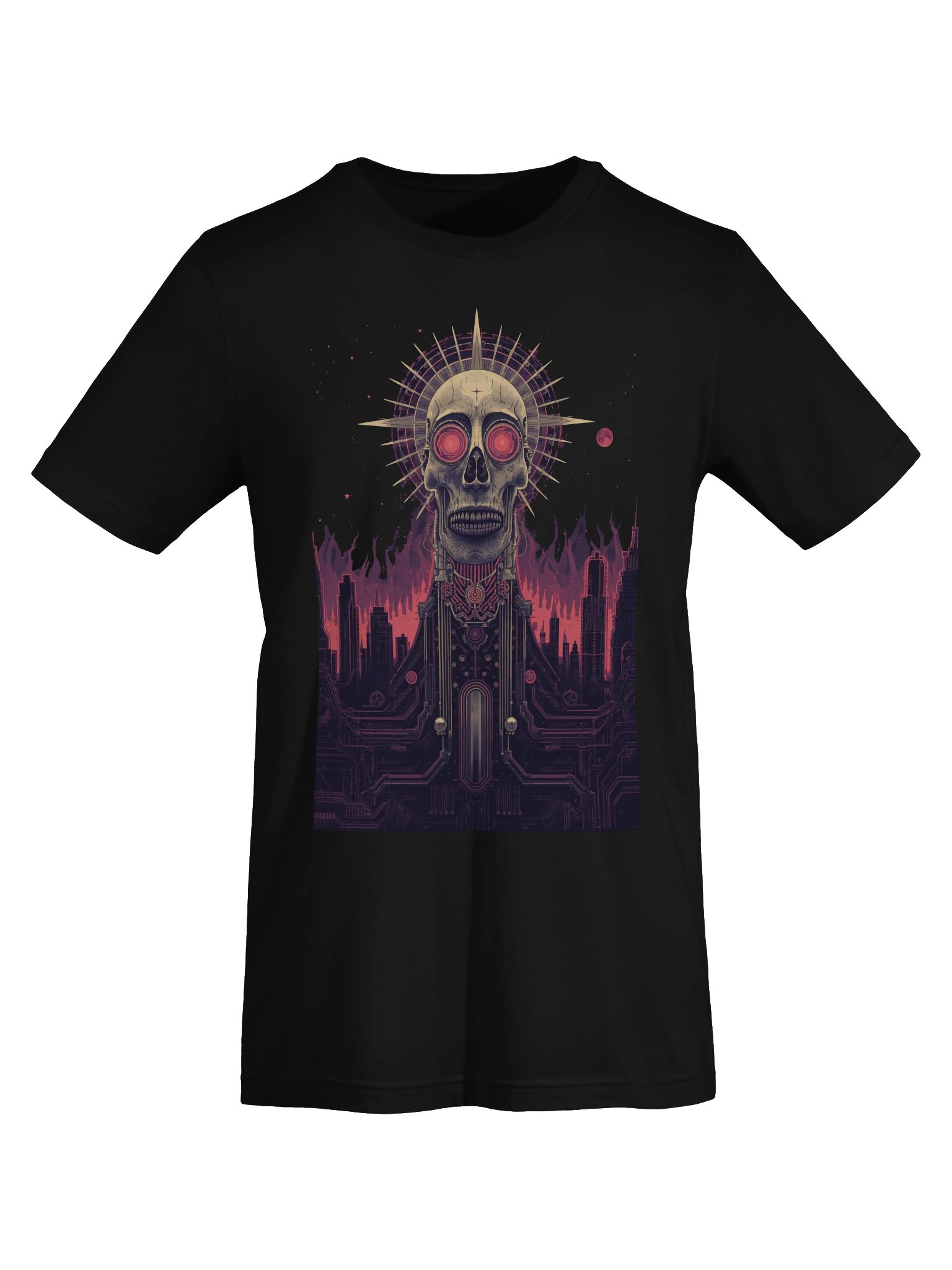 Dystopian Skull Nebula Lightweight T-Shirt product image (4)
