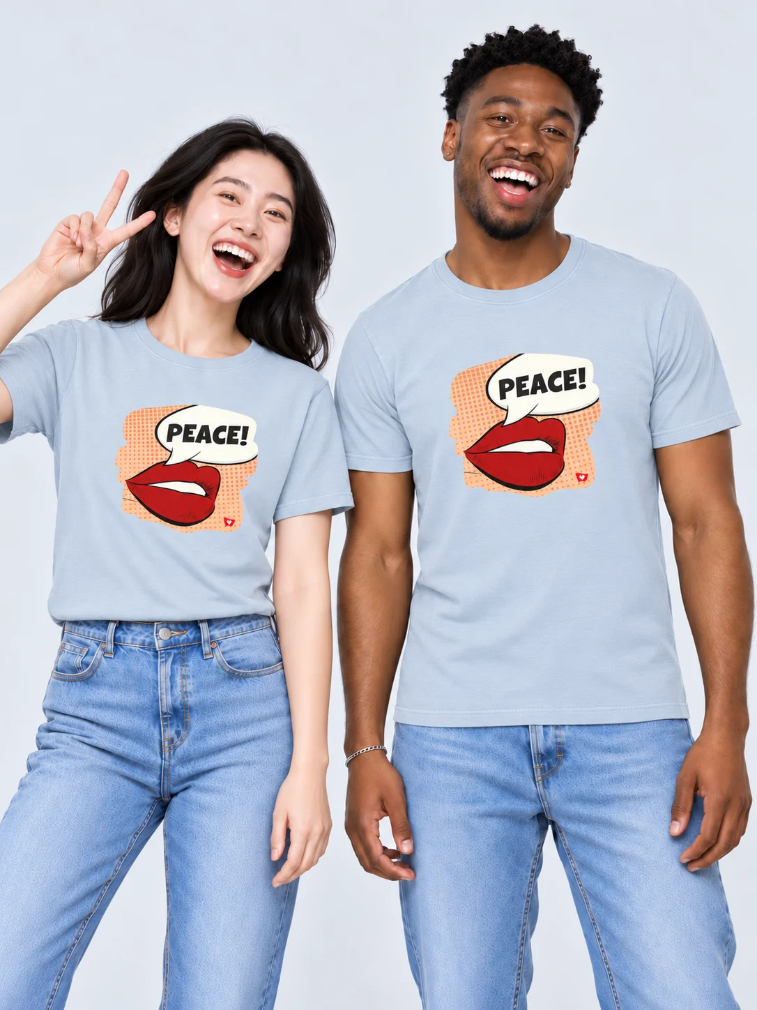 Premium Unisex T-Shirt, PEACE. Vintage Style product image (1)