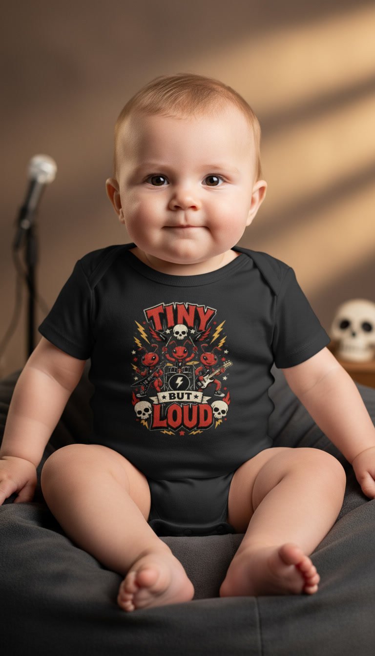 Tiny But Loud Baby Punk Ant Bodysuit product image (5)