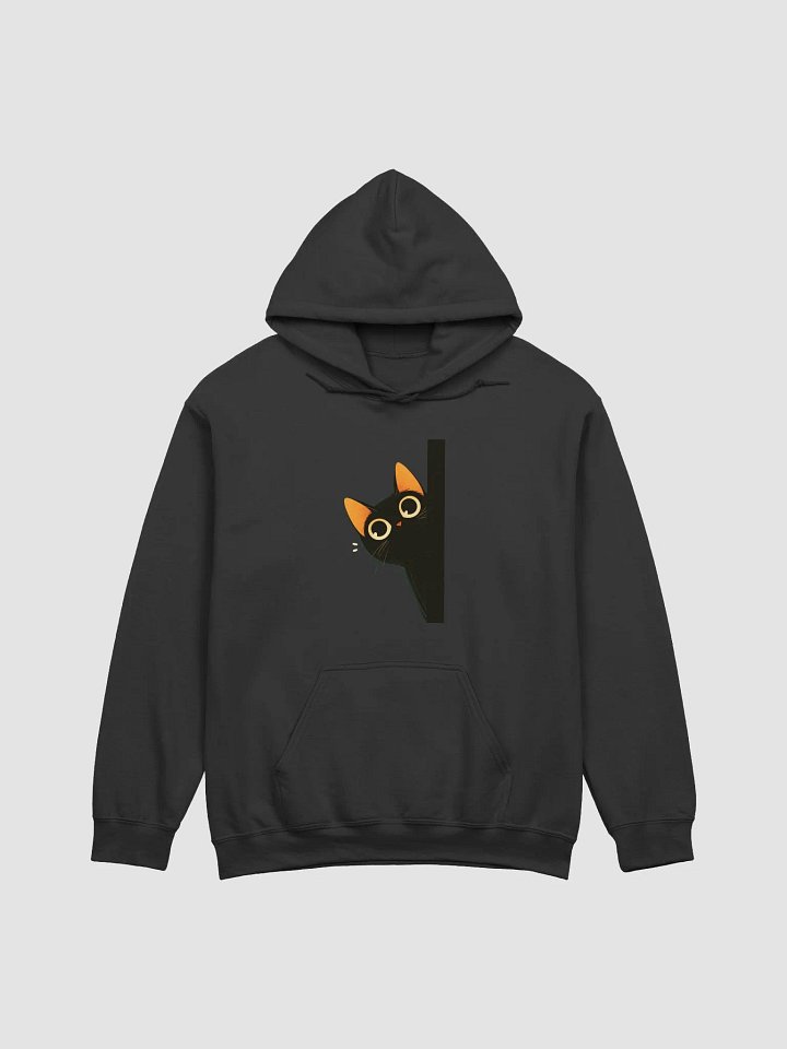 Curious Black Cat Peek-A-Boo Hoodie product image (4)