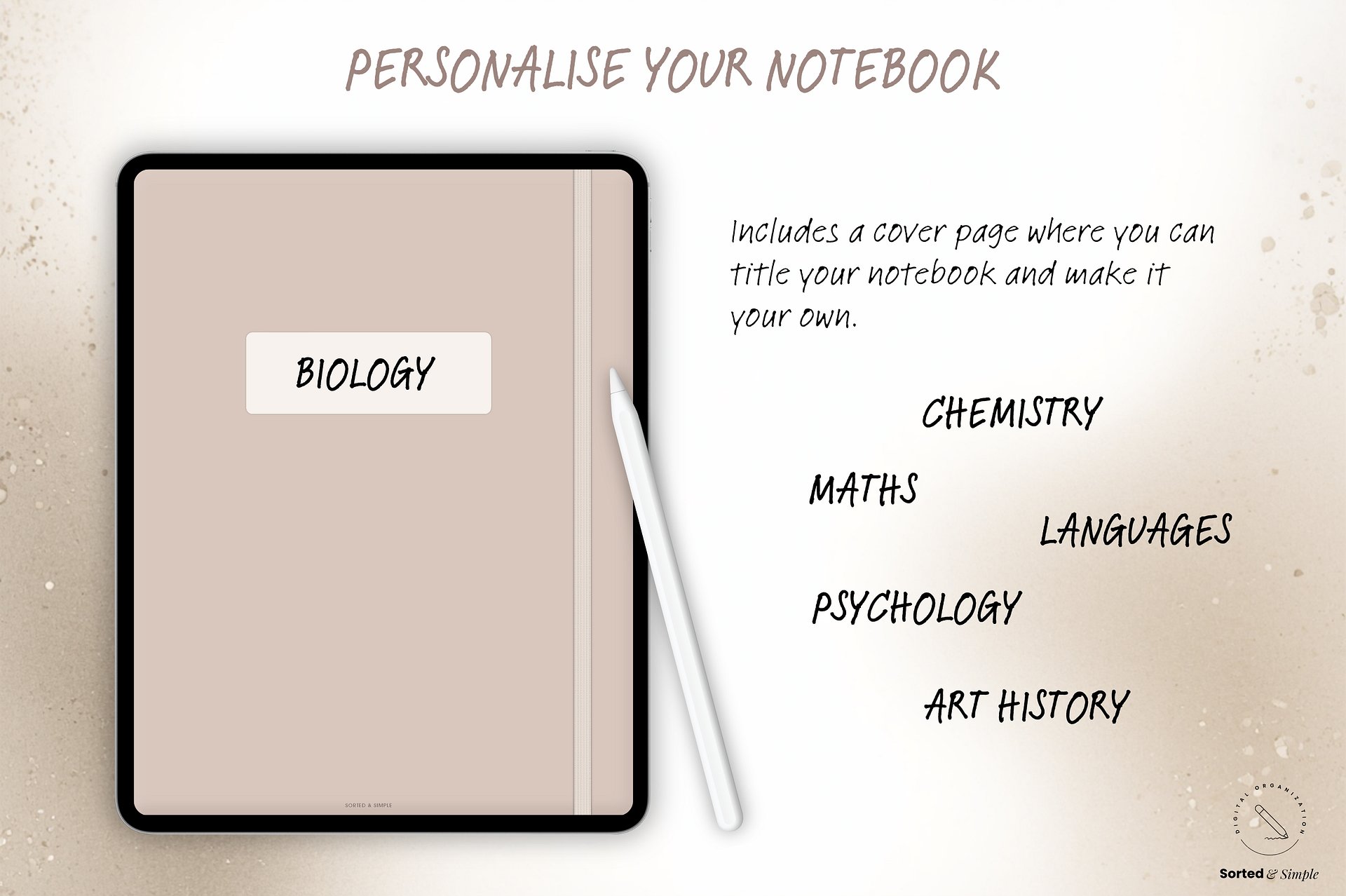 Smart Digital Notebook - Oat Beige product image (7)