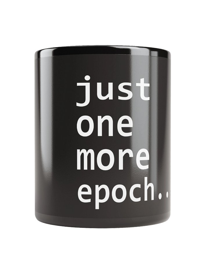 just one more epoch... – The ML Engineers Danger Zone Mug (minimalistic) Edition product image (1)