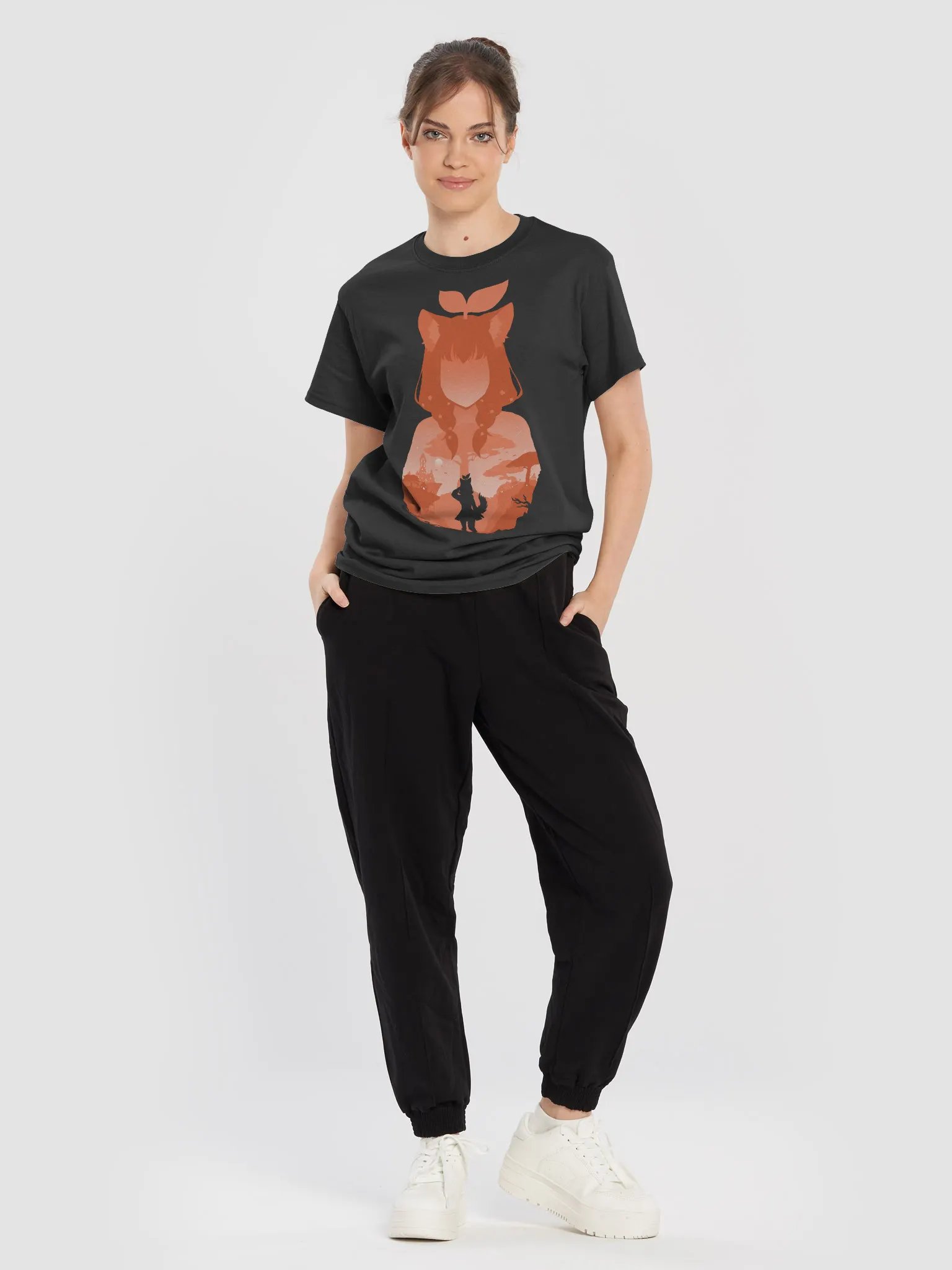 Cat Crew T-Shirt 1-sided Front DTG product image (5)