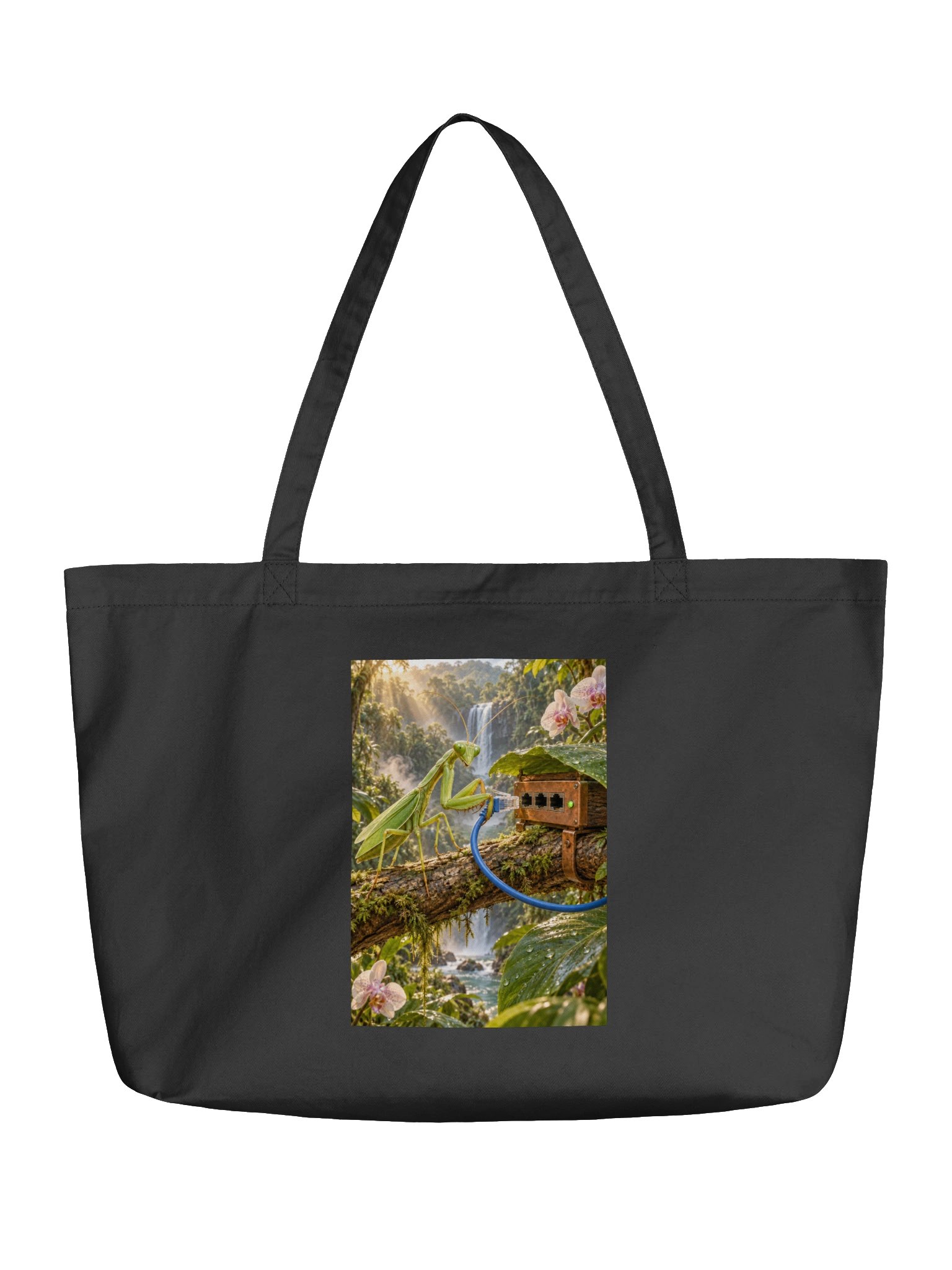Praying LANtis Cotton Tote product image (1)