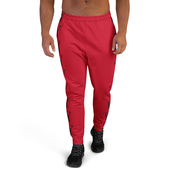 VYNING Red Letter Pattern Joggers product image (2)