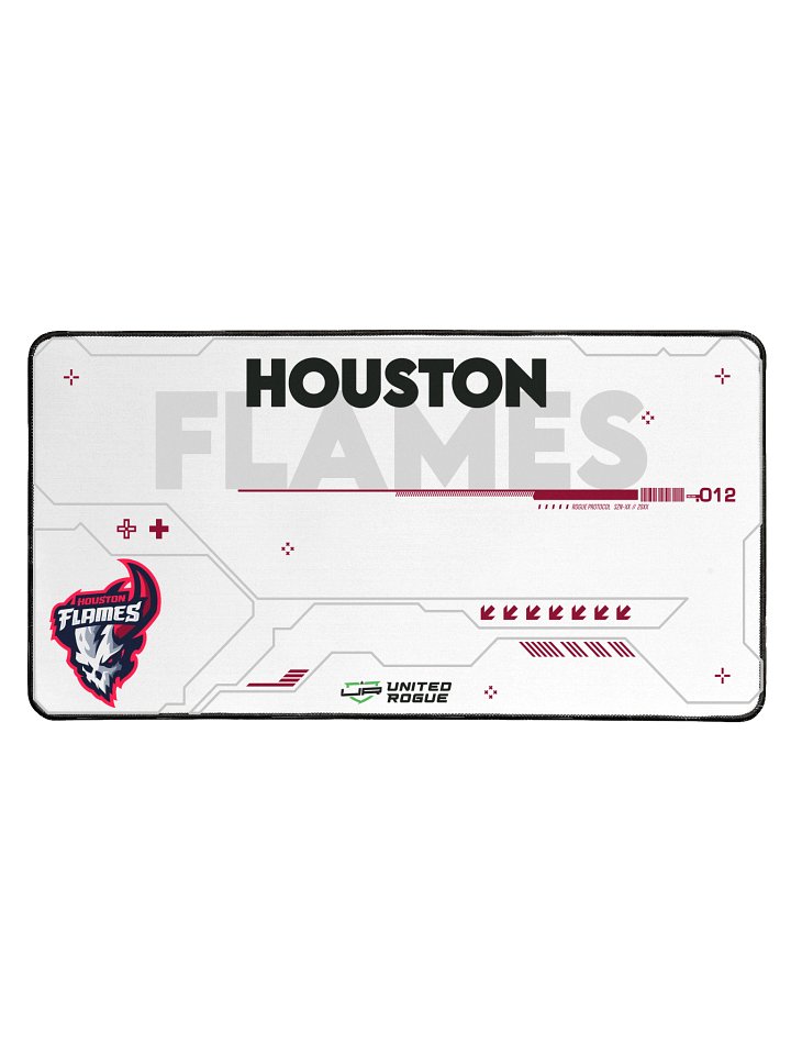 Houston Flames White Desk Mat product image (1)